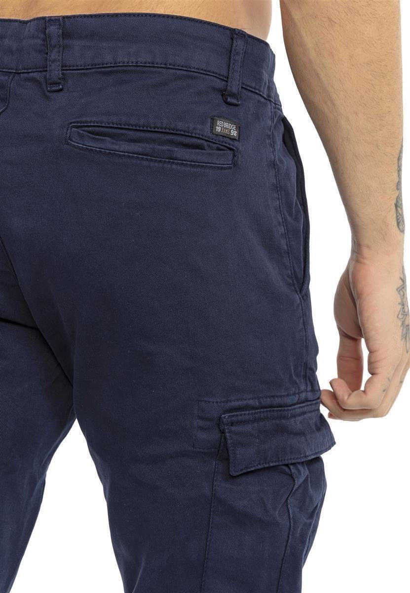 Blau Cargo Twill RedBridge Stylische Hose Navy Jeans Cargohose Jogger