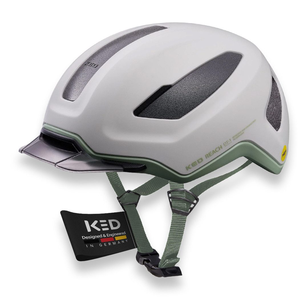 KED Fahrradhelm Reach DT1, MIPS Schutz, K-Fit 3D Anpassung, Abnehmbares Visier