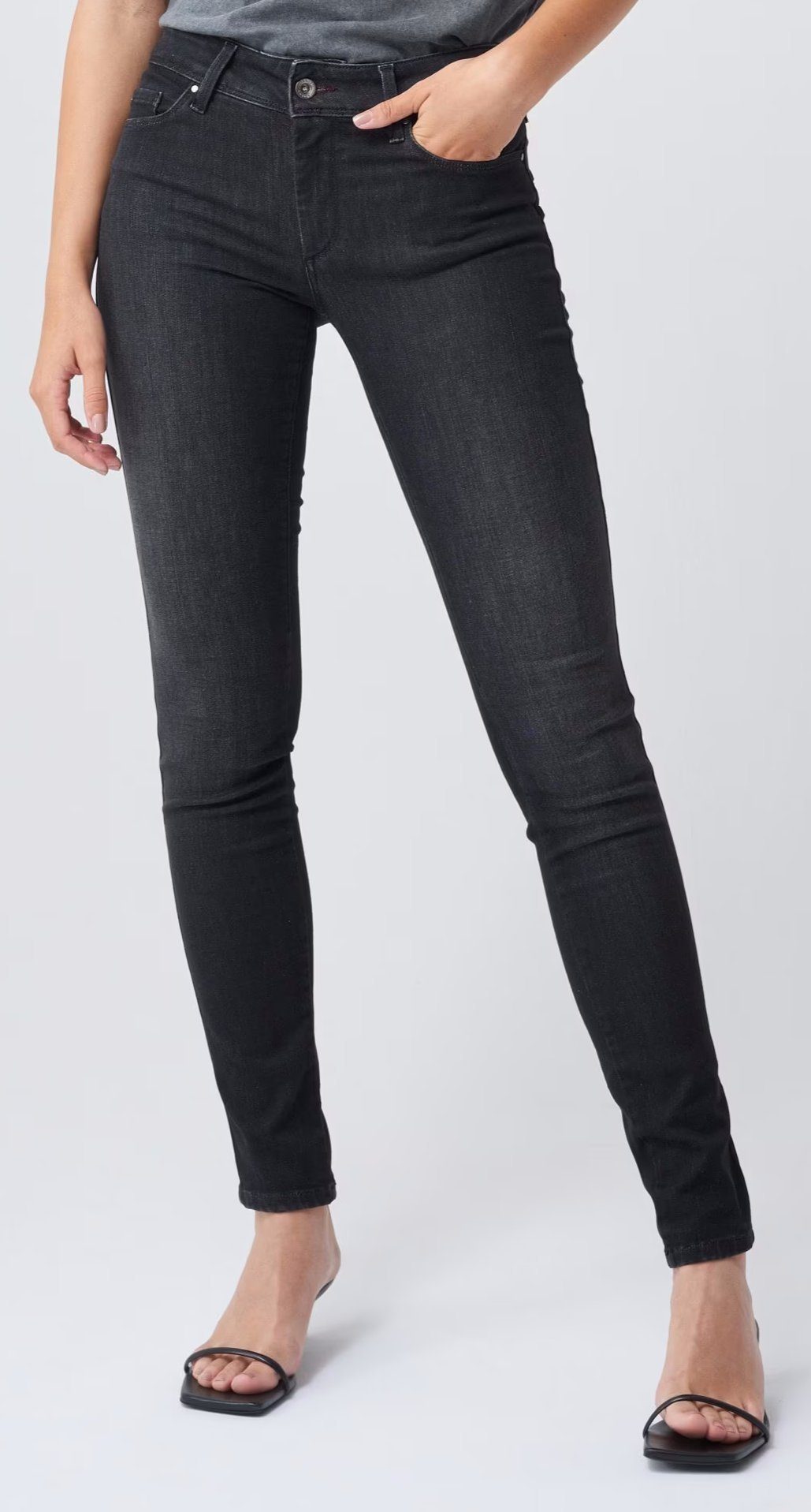 Stretch-Jeans SALSA JEANS WONDER PUSH UP SKINNY black used 125355.0000 - Thermolite