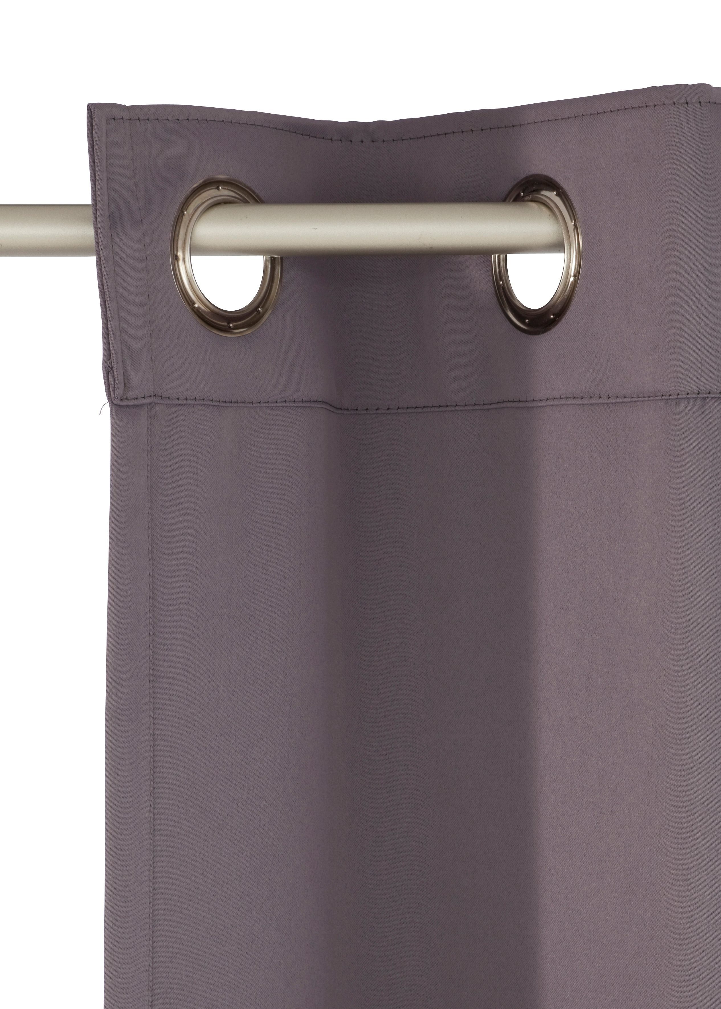 OTTO home Verdunkelungsvorhang Solana, Ösen, verdunkelnd, 2er Set, Topseller (2 St), Ösen, verdunkelnd, 2-er Set, Breite 140 cm, einfarbig – Bild 3 von 5