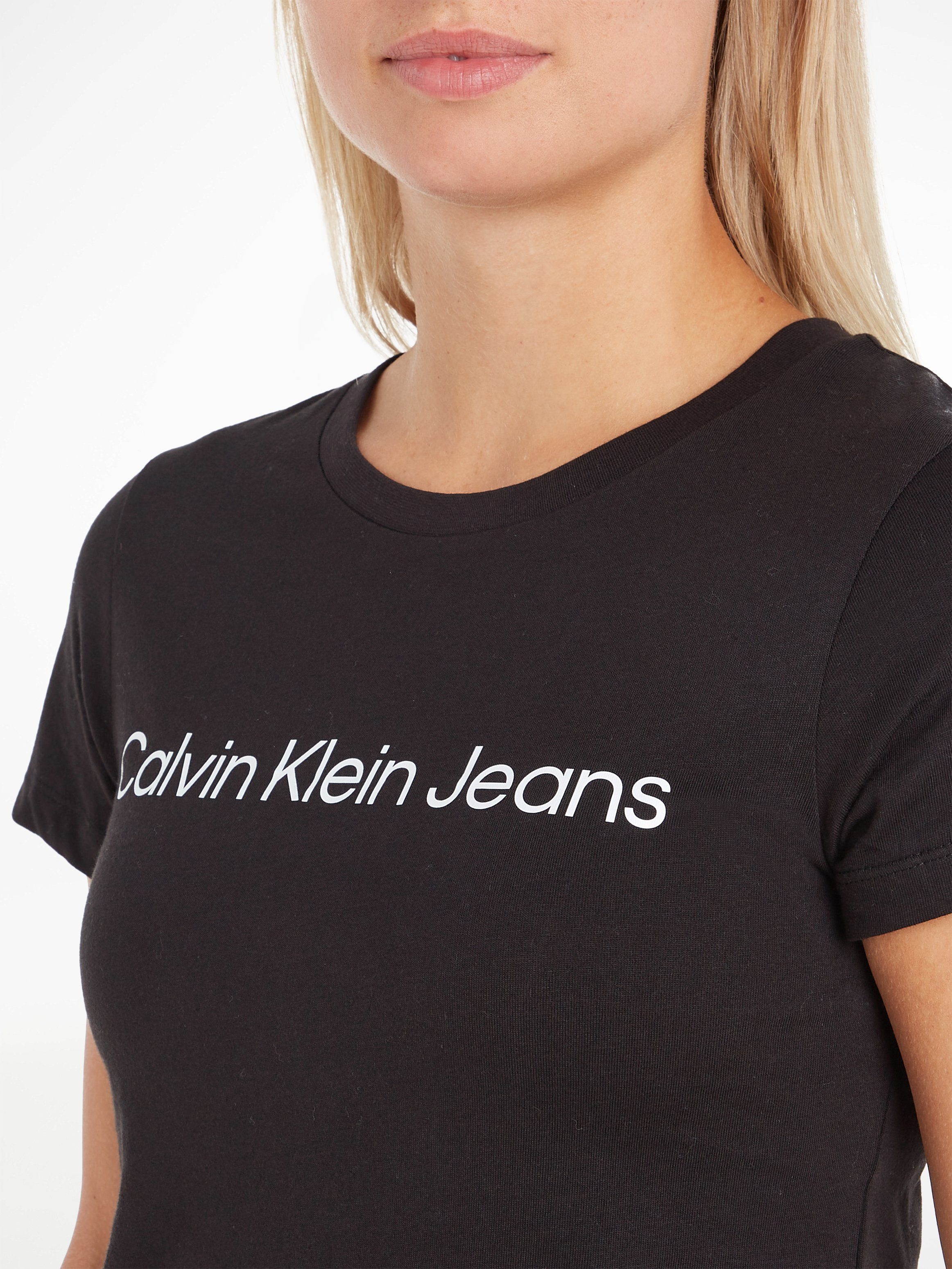 Calvin Klein Jeans T-Shirt Ck Black SLIM LOGO mit CORE FIT INSTIT TEE CK-Logoschriftzug