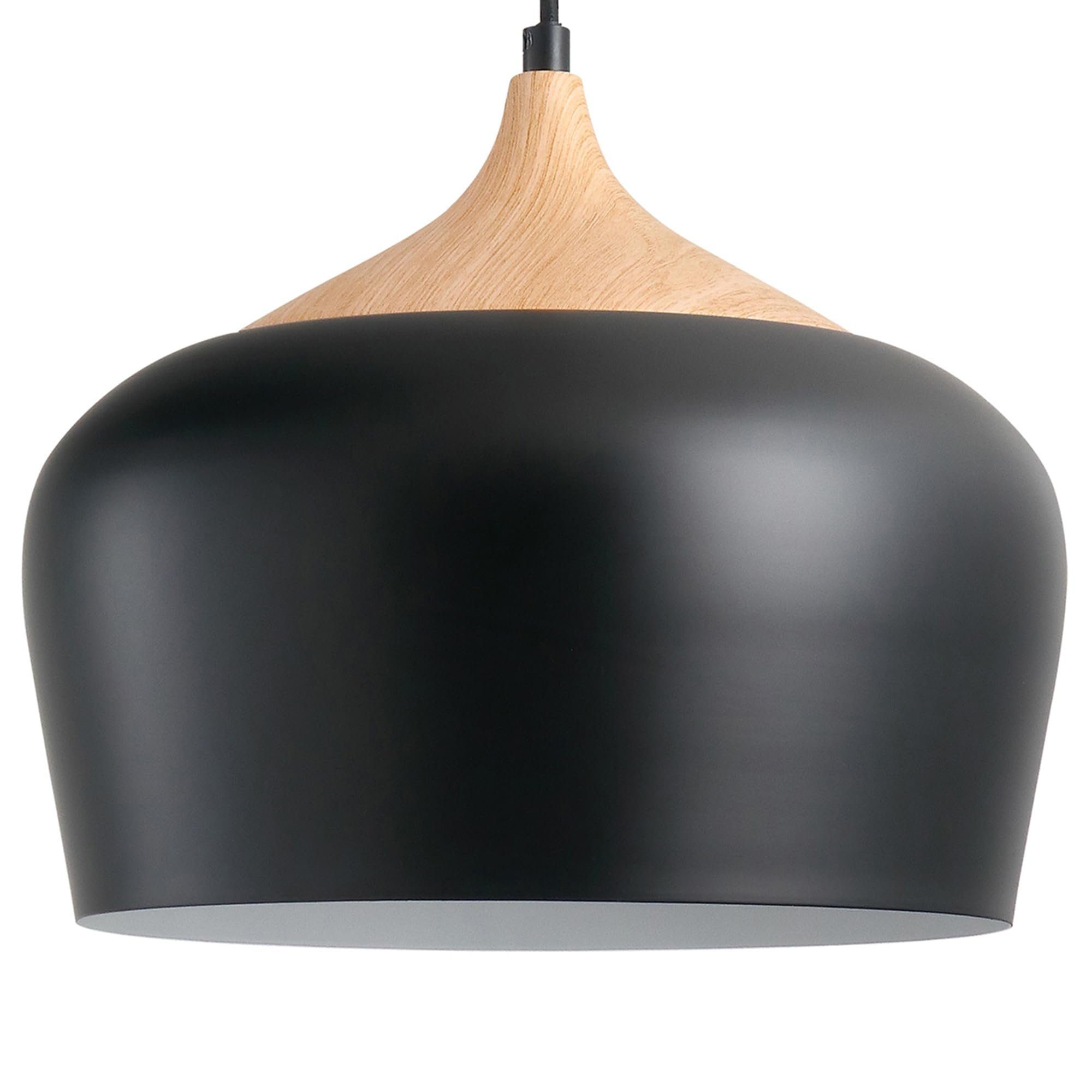 Esszimmer Pendelleuchte Skandinavischen Hängelampe Höhenverstellbar, JDONG E27 Leuchtmittel, für Holzelement Lampe ohne Modern Hängelampe Weiß Wohnzimmer Esstisch mit