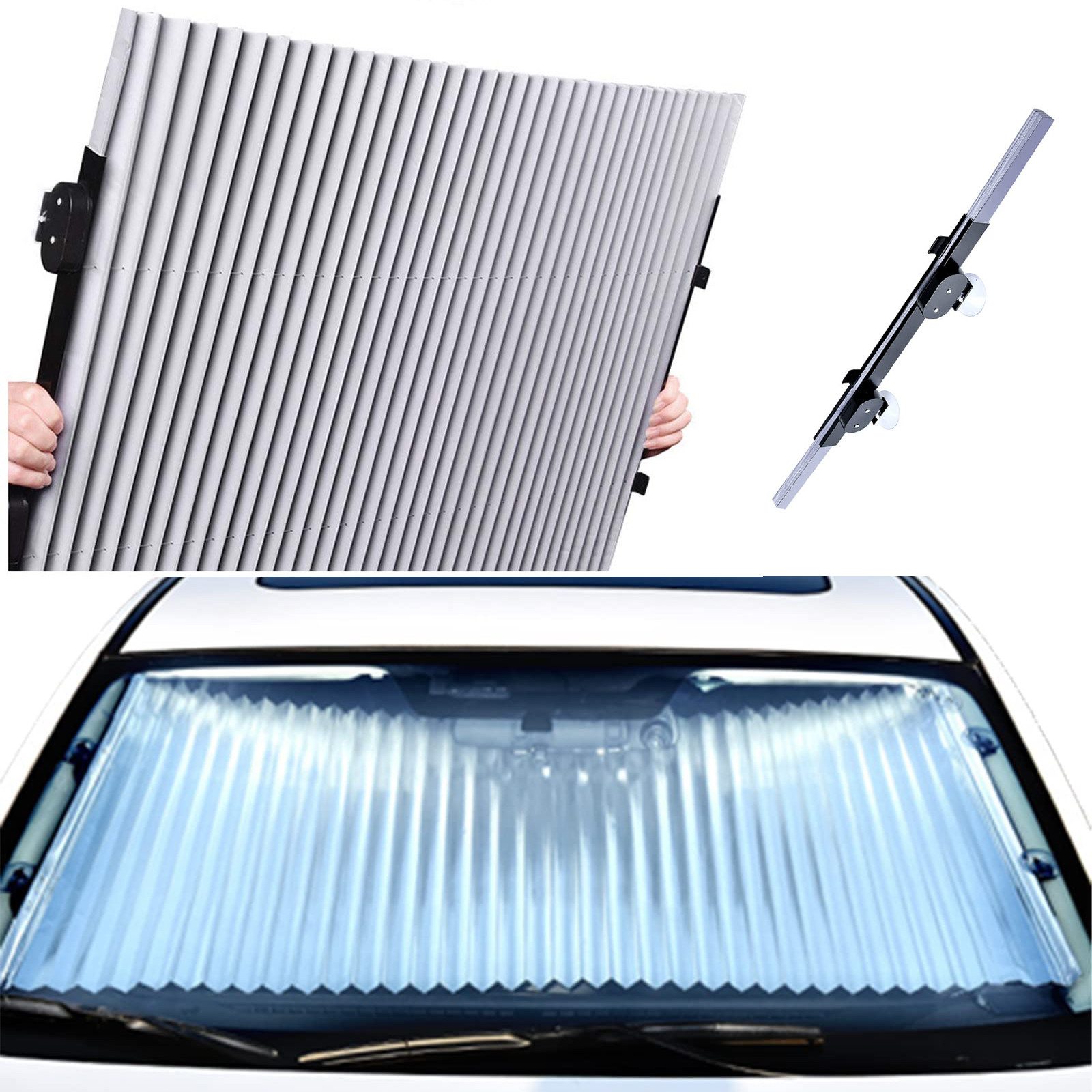 Autosonnenschutz Ausziehbare Auto-Sonnenblende, faltbare Sonnenblende