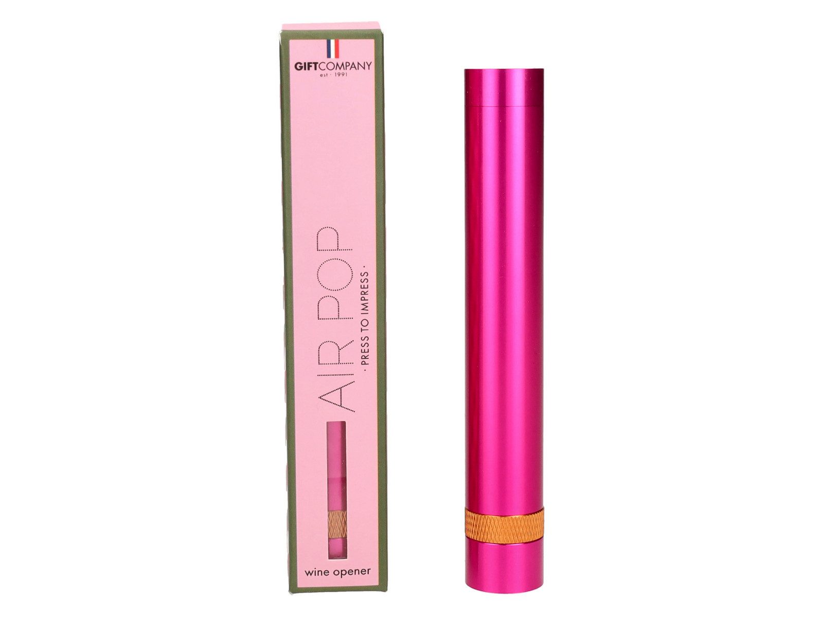 Giftcompany Weinflaschenöffner Air Pop Weinöffner neon pink 14cm
