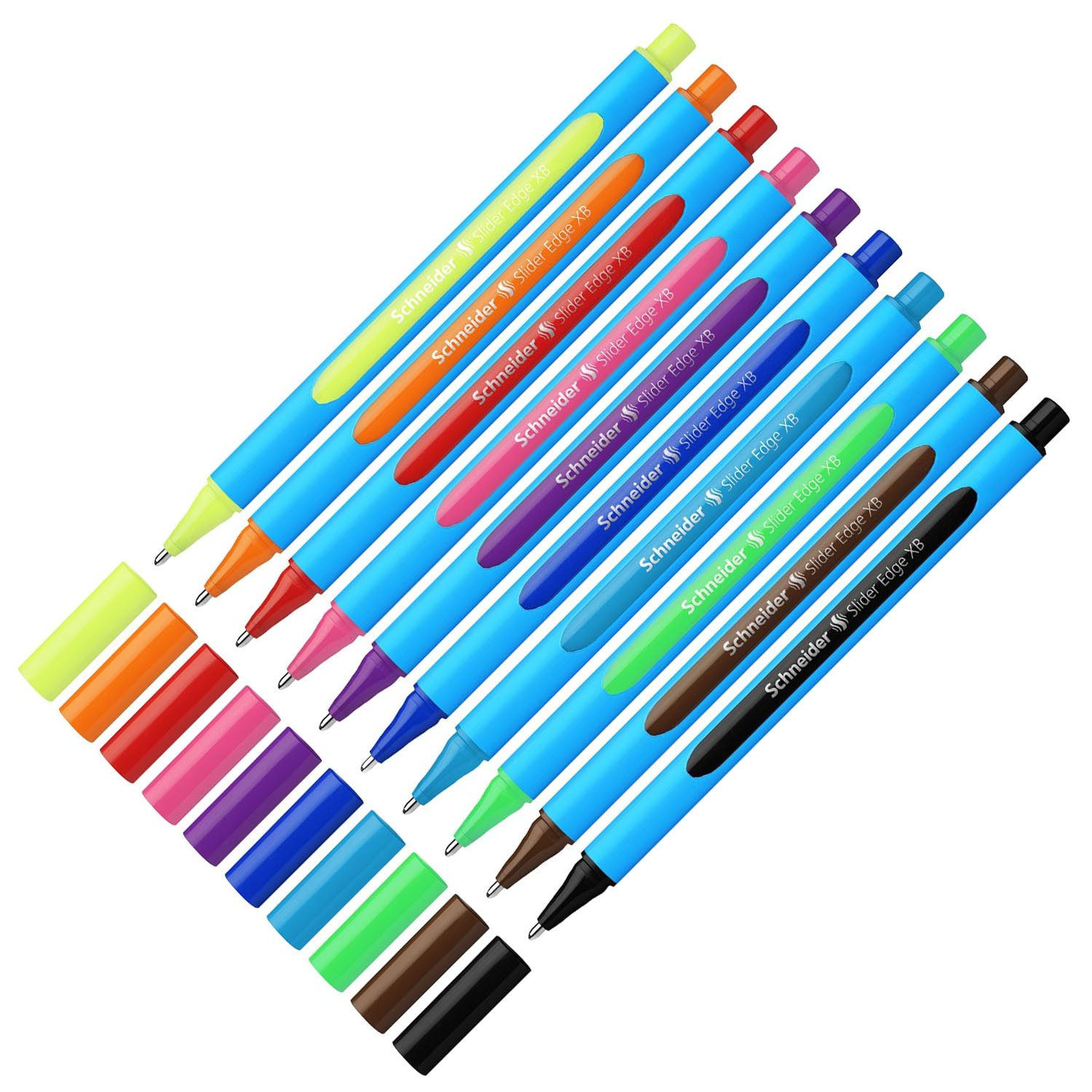 SCHNEIDER NOVUS Kugelschreiber SCHNEIDER Kugelschreiber Slider Edge XB 10er Etui, farbig sortiert