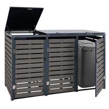 MCW Mülltonnenbox MCW-K14-3XL, Deckel von oben zu öffnen für leichtes Befüllen