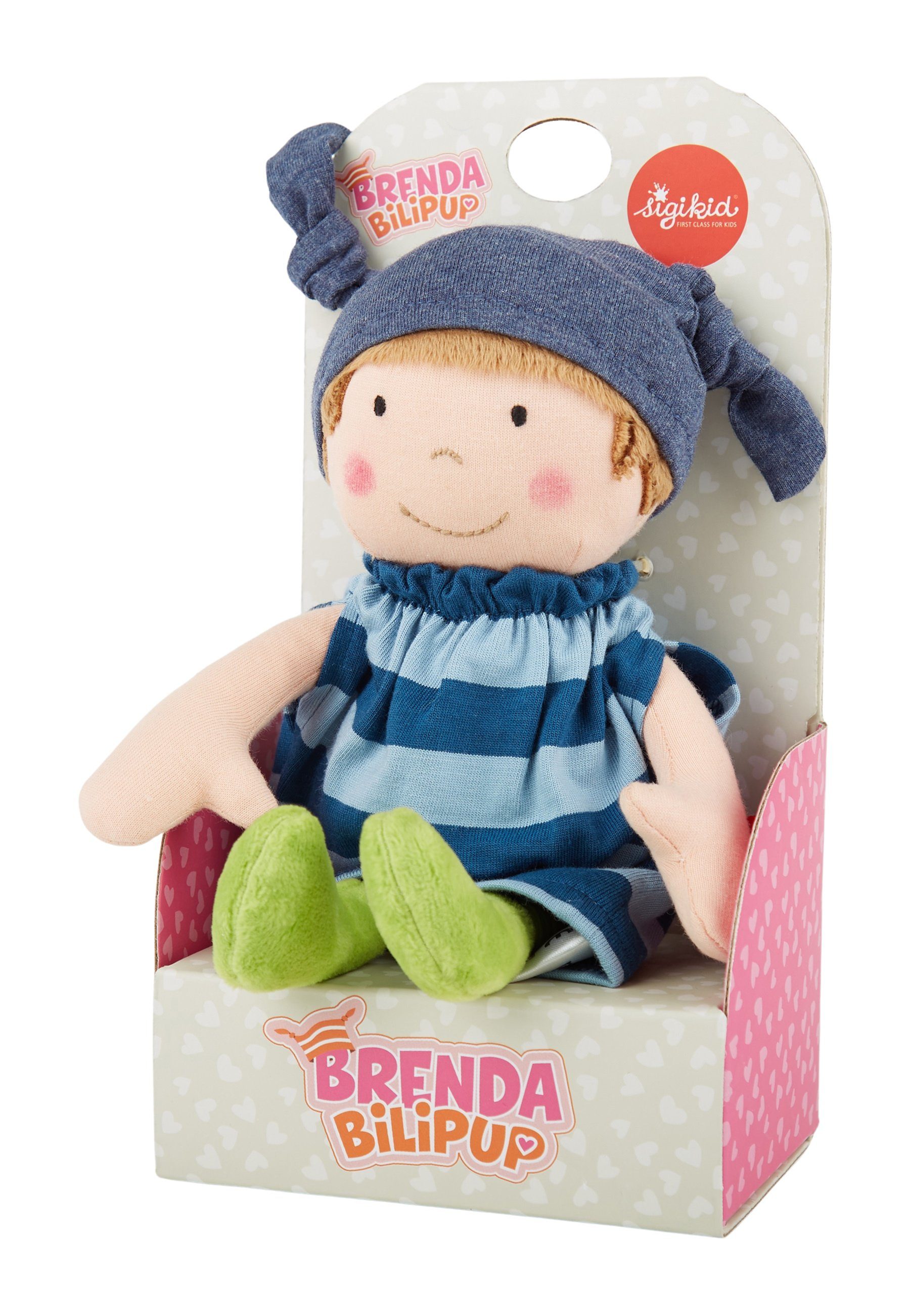 Sigikid Stoffpuppe Brenda Bilipup, 23 cm für Babys und Kinder Mädchen (1-tlg)