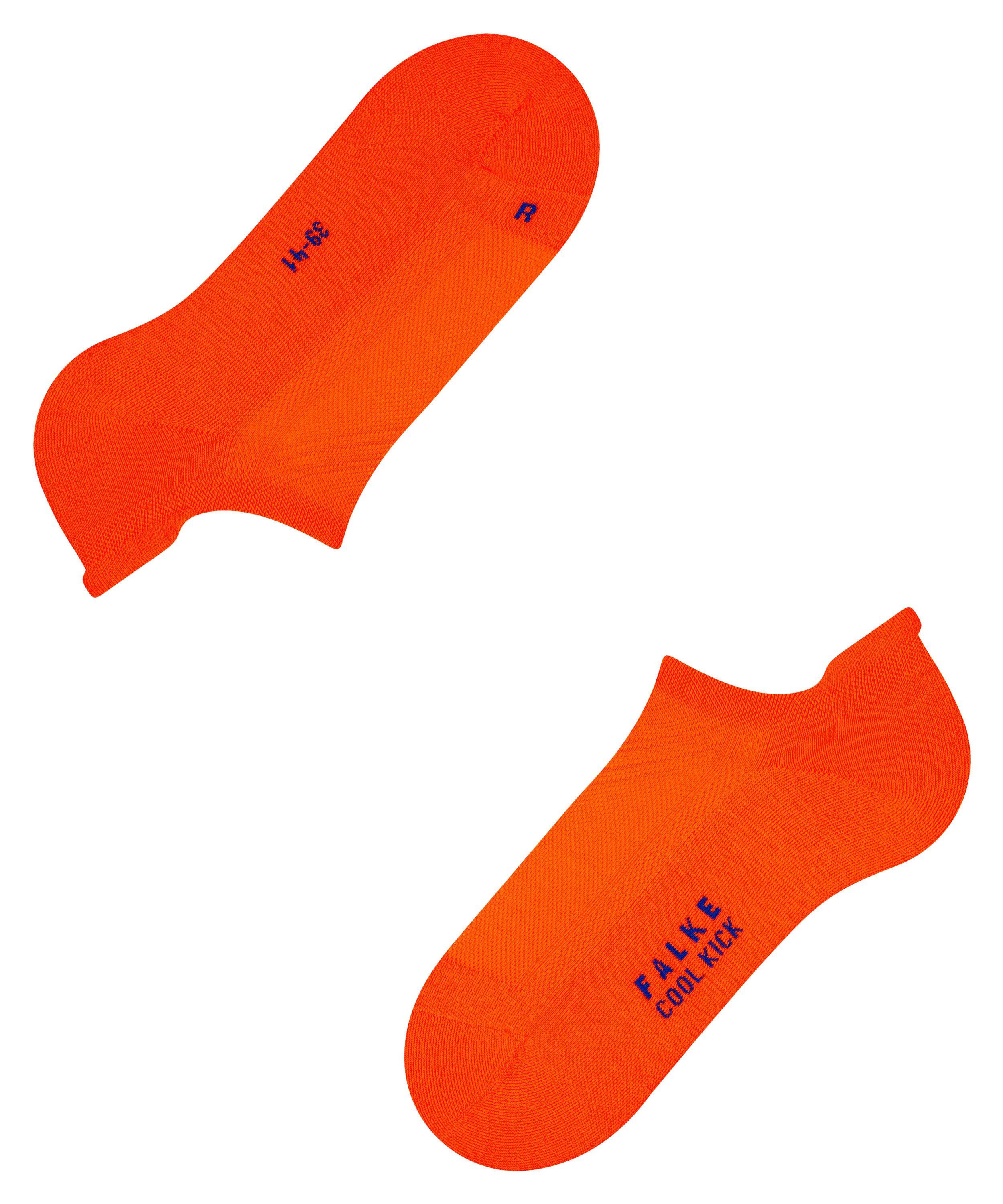 Sneakersocken Kick (8034) Cool Plüschsohle (1-Paar) orange FALKE flash ultraleichter mit
