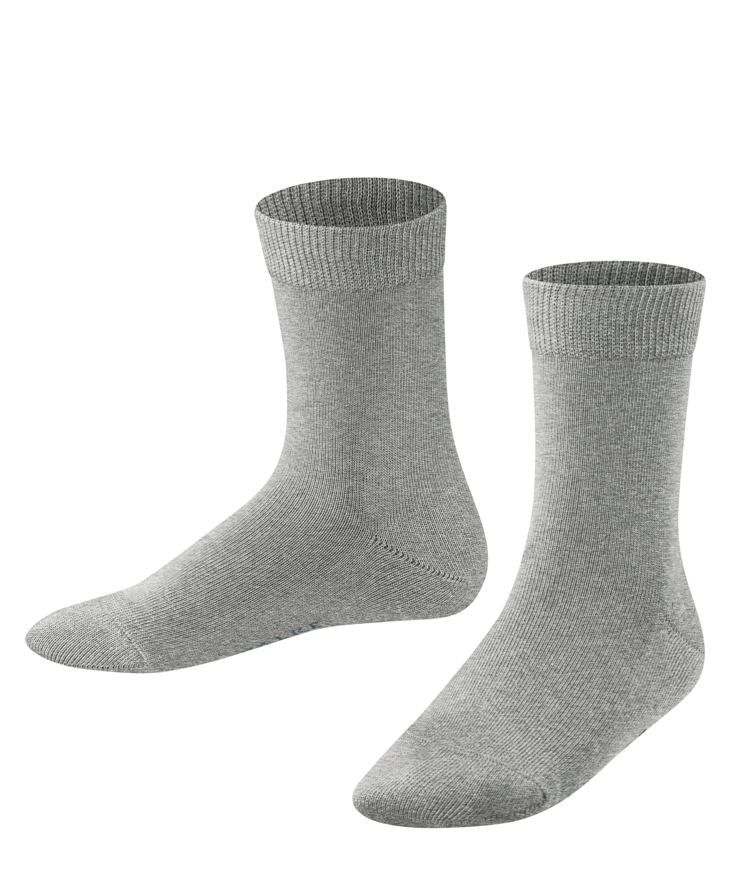 light (3400) (1-Paar) Family grey Socken FALKE