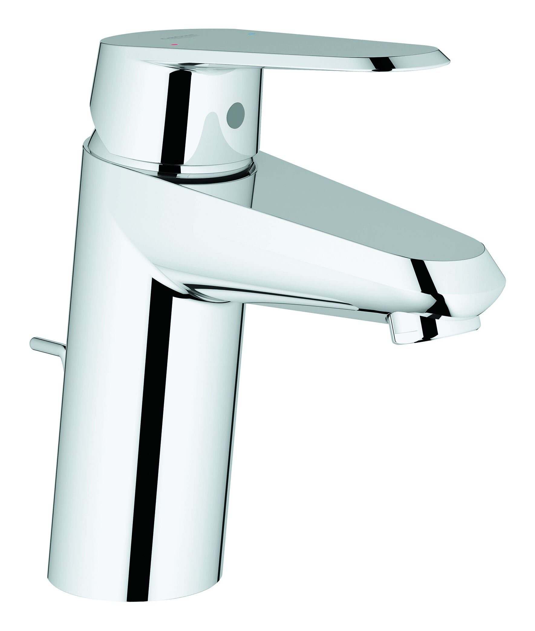 Grohe Waschtischarmatur Eurodisc Cosmopolitan Einhand-Waschtischbatterie mit Zugstangen-Ablaufgarnitur S-Size