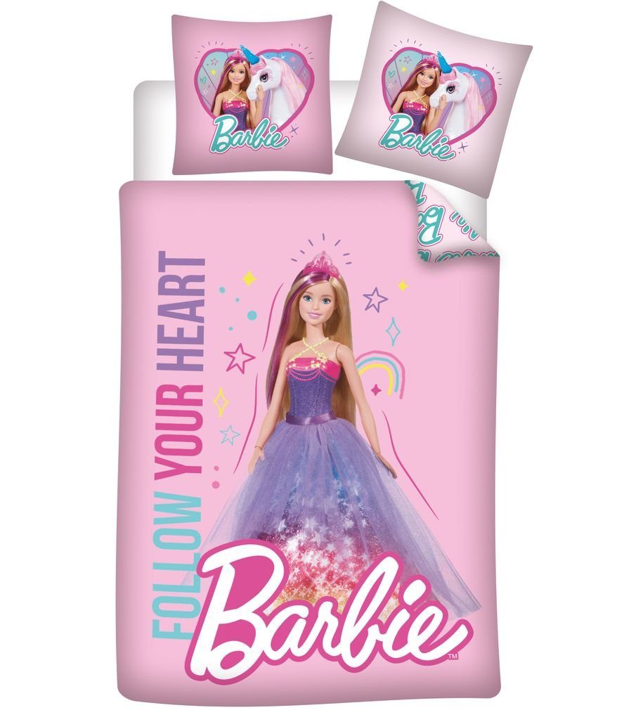 AY!Max Babybettwäsche Herzensträume: Barbie Baby-Bettwäsche „Follow Your He günstig online kaufen