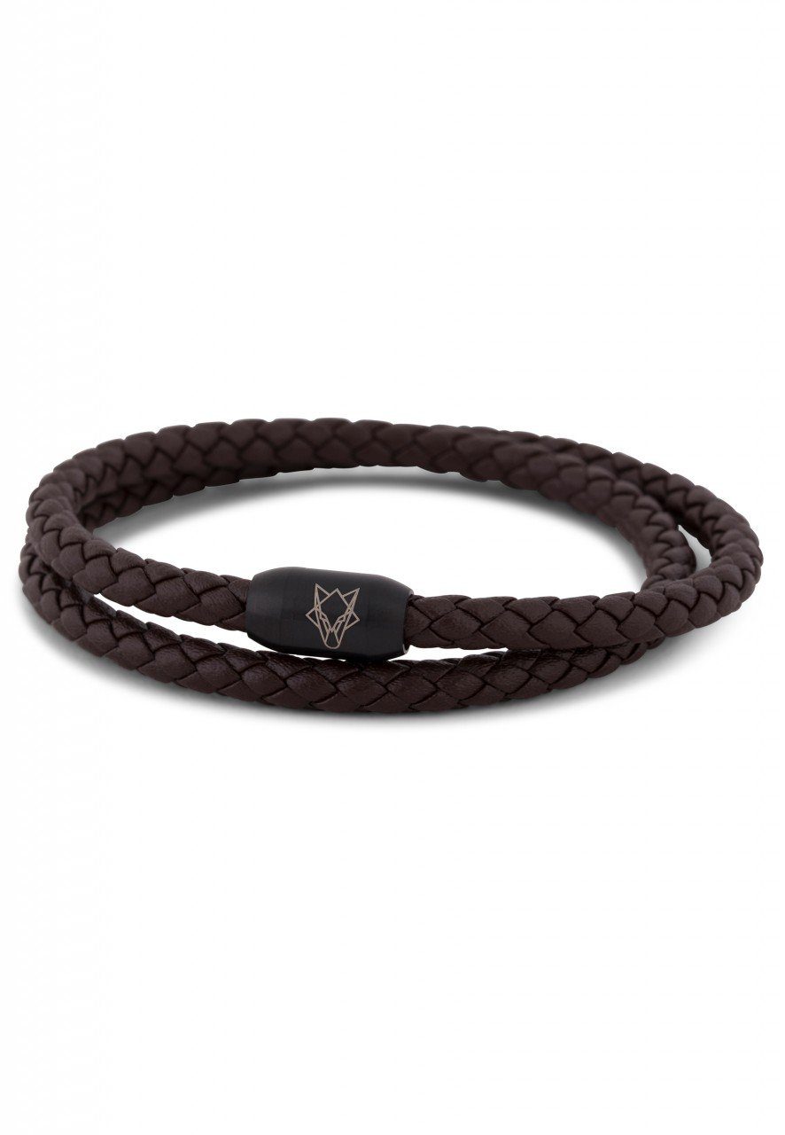 Akitsune Lederarmband Suprema Lederarmband Mattschwarz - günstig online kaufen