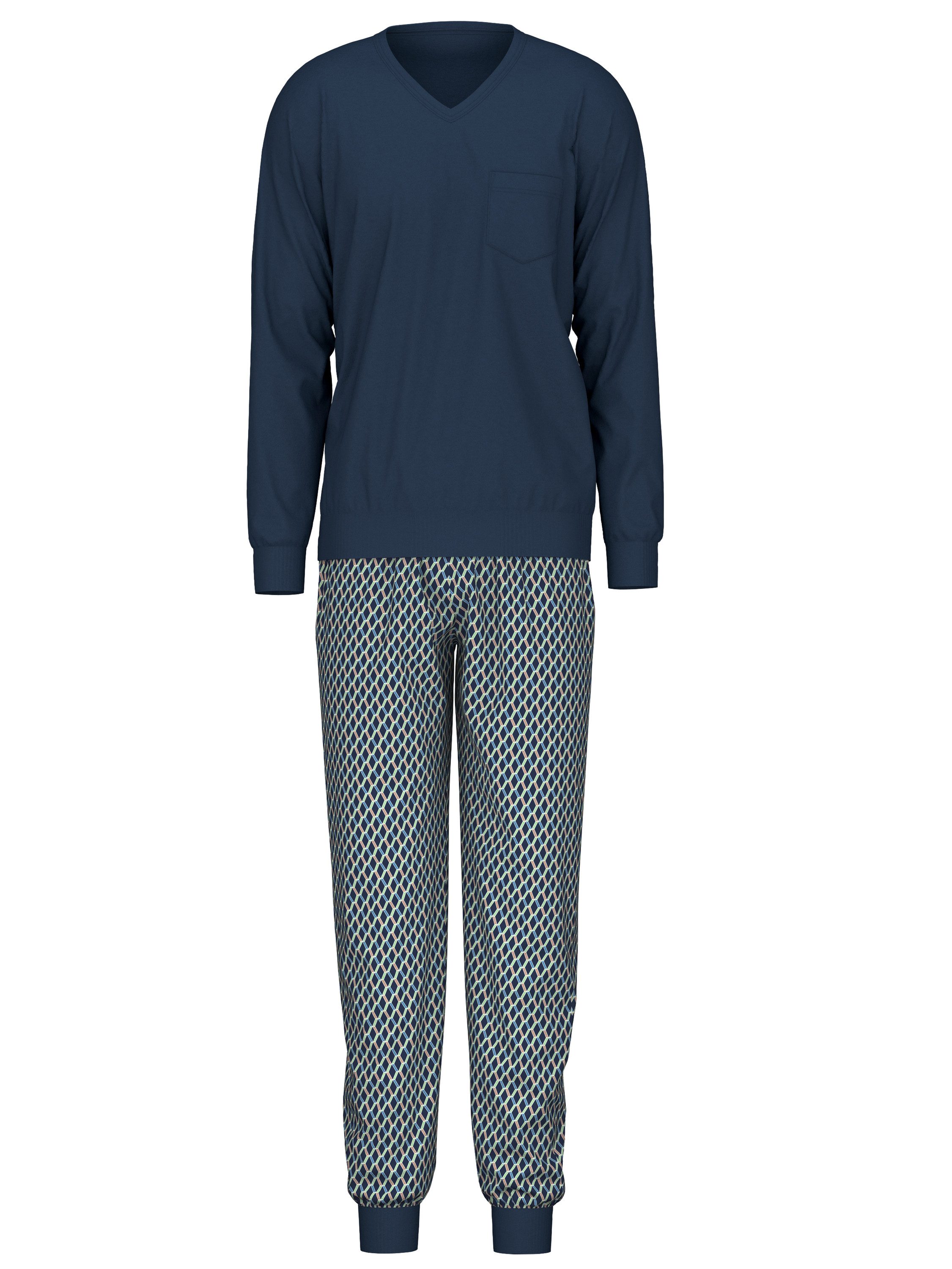 CALIDA Pyjama Relax Imprint Herren (2 günstig online kaufen