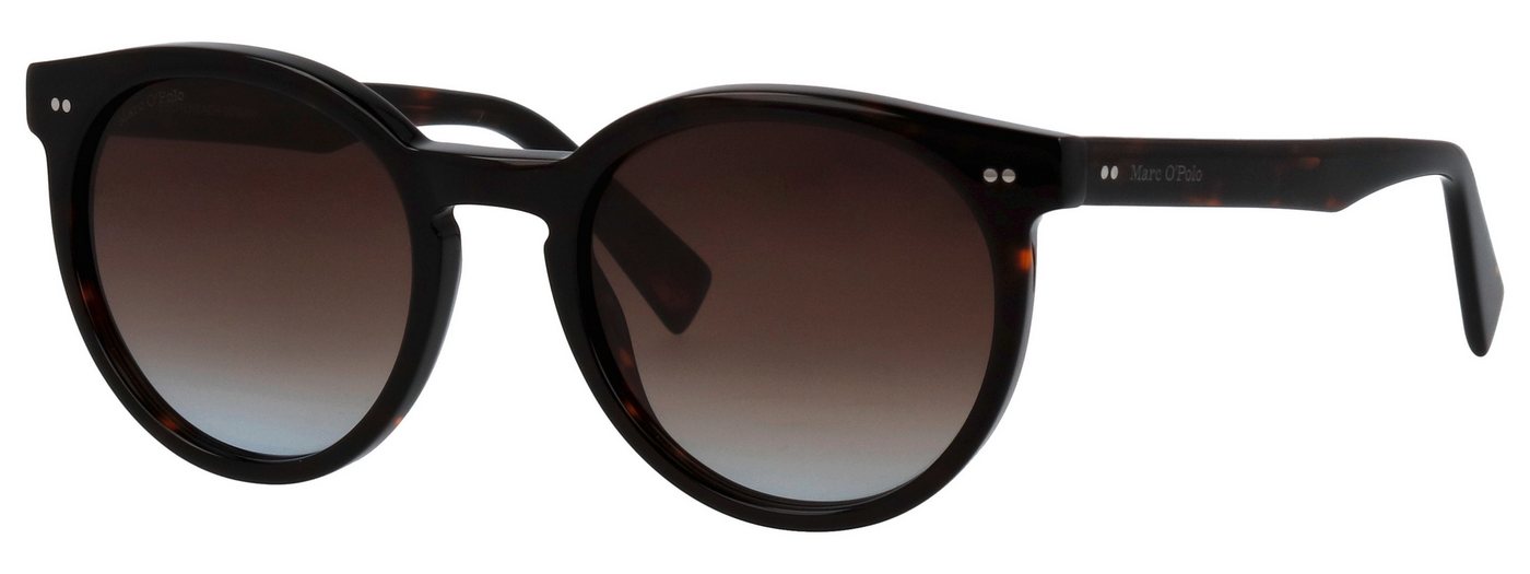 Marc O'Polo Sonnenbrille Rund, Vollrand, Verlaufstönung, silberne Punkte