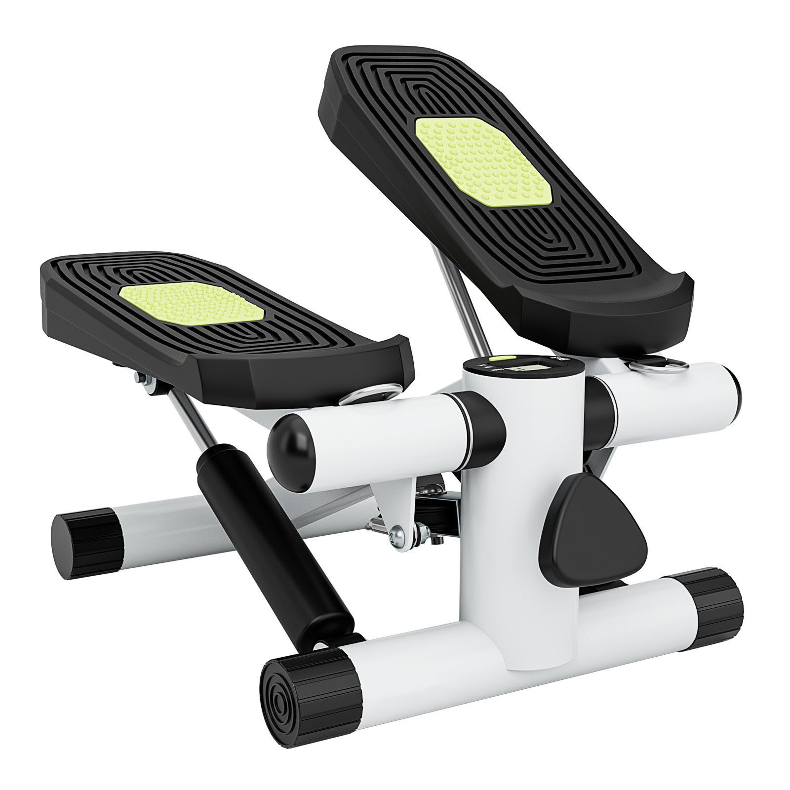 COSTWAY Mini-Stepper Mit Widerstandsband, unterwegs Fitnessgerät für zuhause