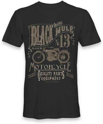Lucky 13 T-Shirt L13 Black Mule Tee
