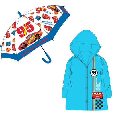 Disney Regenponcho Disney Cars Lightning McQueen Kinder Regenponcho (2-St) plus Regenschirm