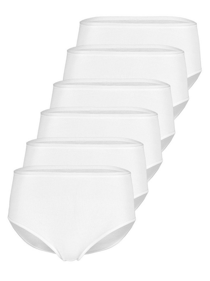 Nina Von C. Taillenslip 6er Pack Taillenslip Fine Cotton (Packung, 6-St) reine Baumwolle, keine Seitennähte, glatte Oberfläche