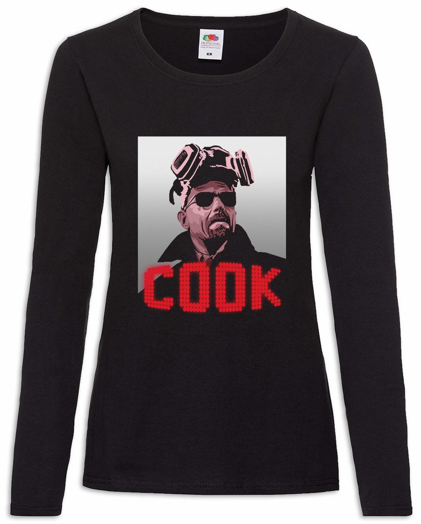 Urban Backwoods Langarmshirt Cook Damen Langarmshirt Walter Breaking White Ehrmantraut Bad Crystal (1-tlg) Pinkman Let's The Cooks