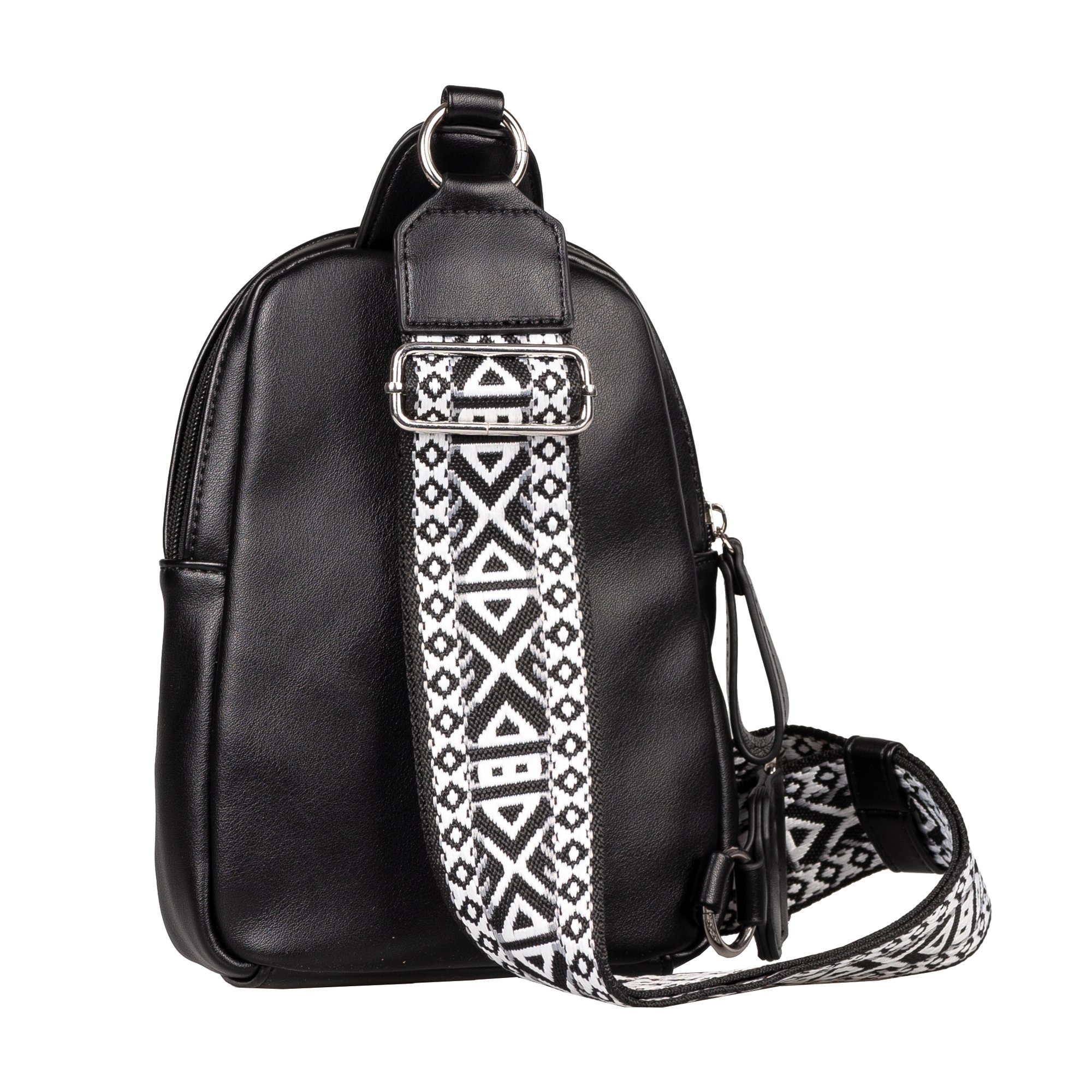 TOM TAILOR Cityrucksack Palina, aus weichem Lederimitat mit effektvollem Schulterriemen