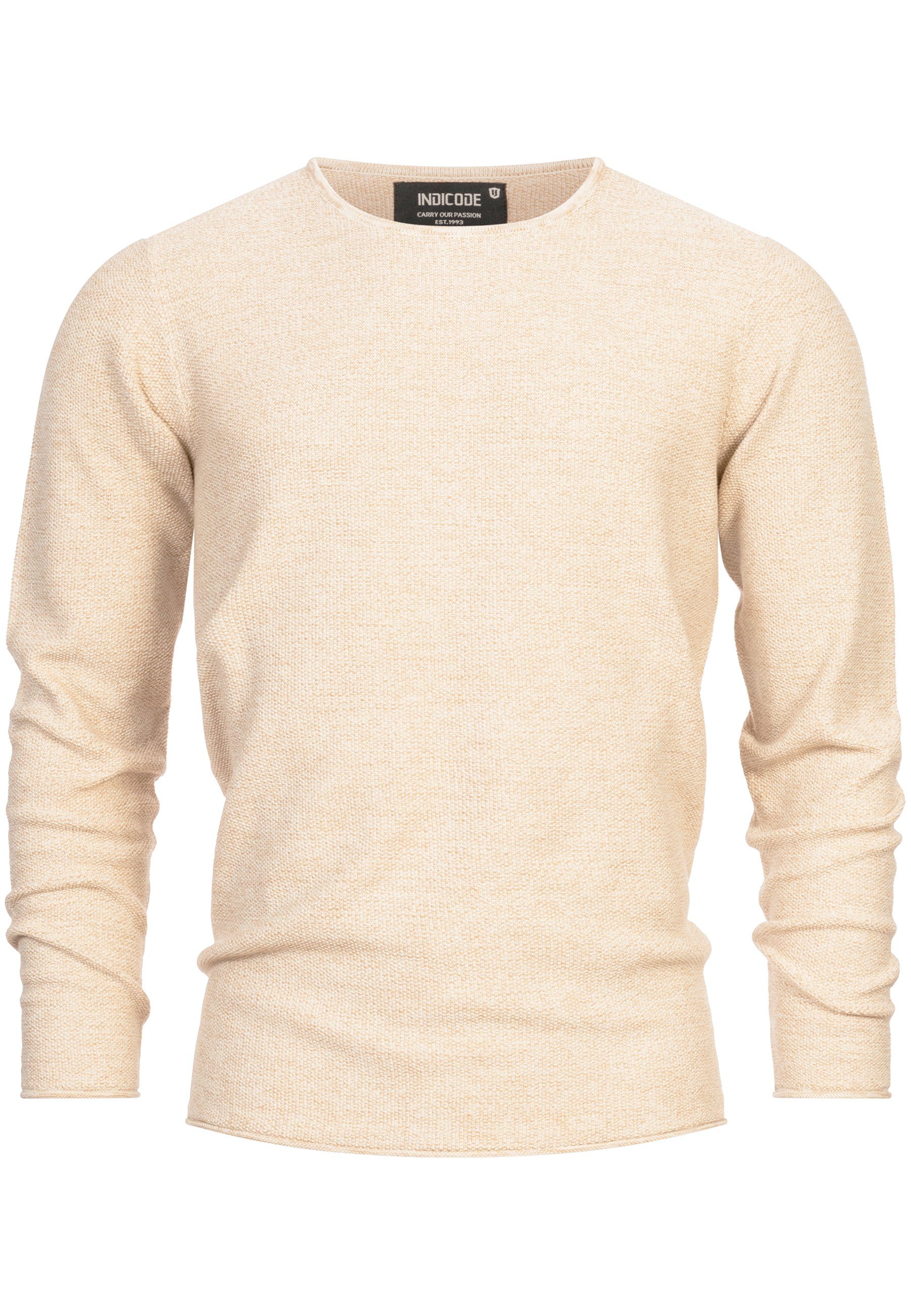 Indicode Strickpullover Loakim aus elastischer Baumwoll-Qualität, günstig online kaufen