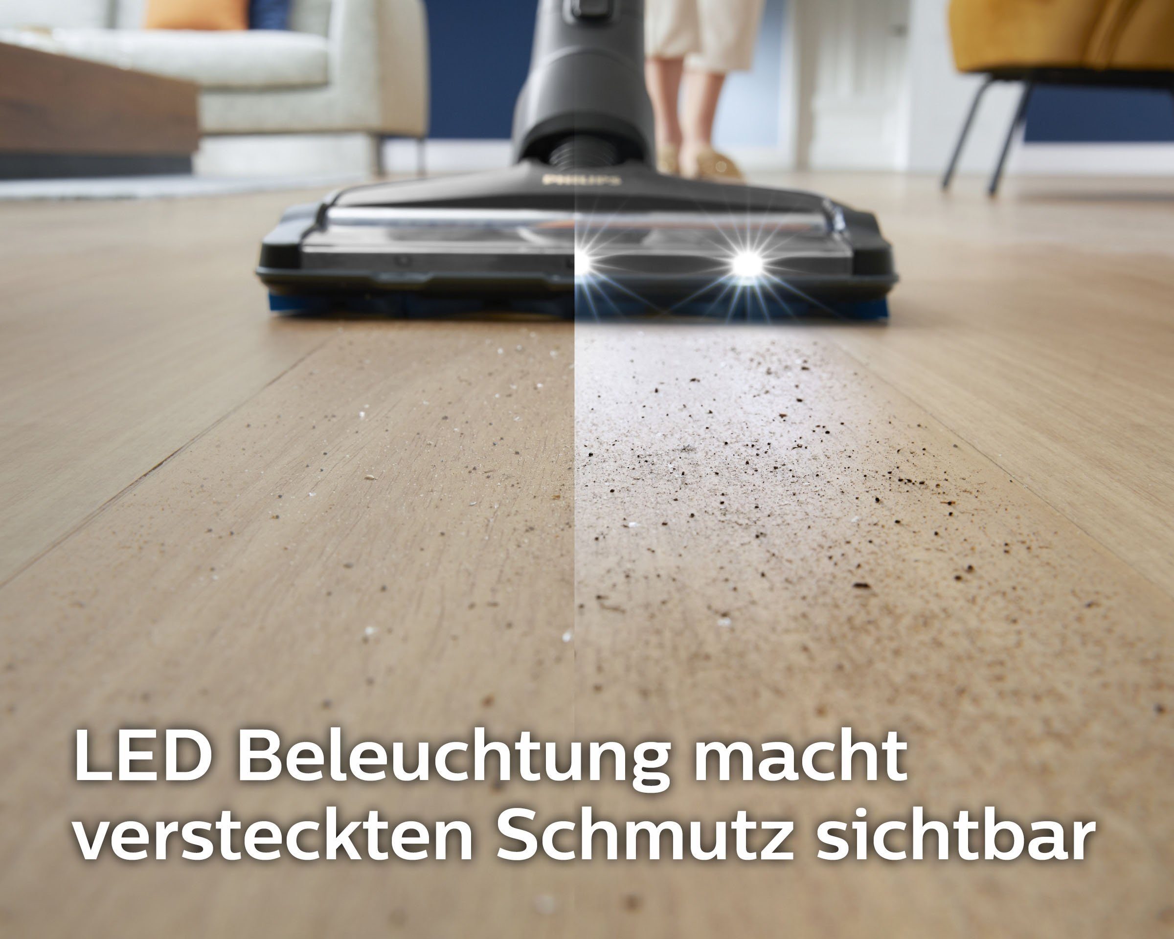 360°-Saugdüse beutellos, Philips mit XC8347/01 Laufzeit, Aqua Wischfunktion Minuten SpeedPro Max Plus, 80 und Nass-Trocken-Akkusauger