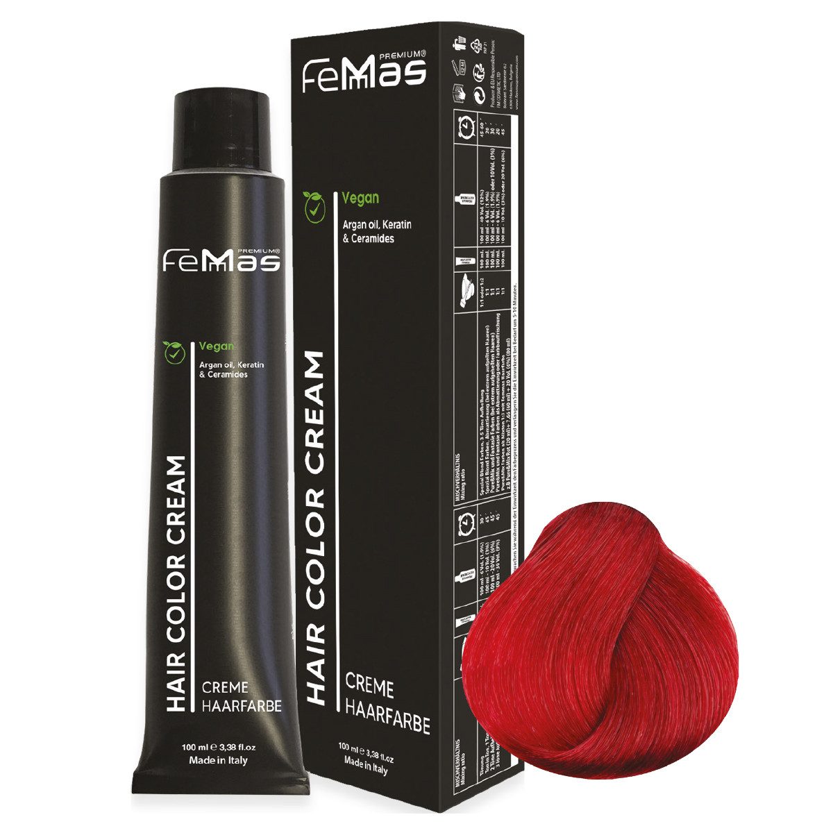Femmas Premium Haarfarbe Femmas Hair Color, 1-tlg., Profi-Qualität