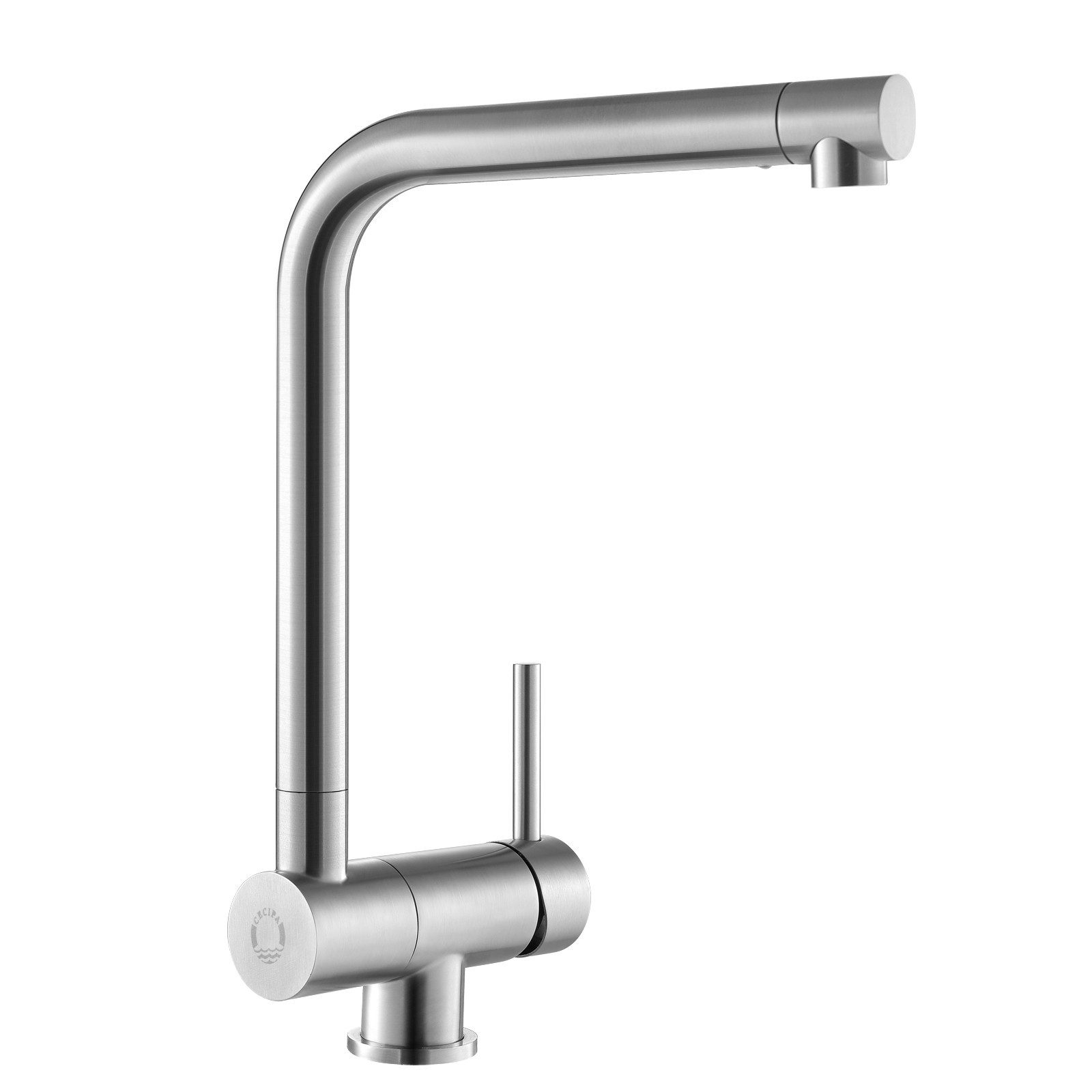 CECIPA MAX Küchenarmatur Fenster klappbarer Wasserhahn, 360° schwenkbar (Spültischarmatur, 1-St., Hochdruckhahn) gebürstete Waschbeckenhahn