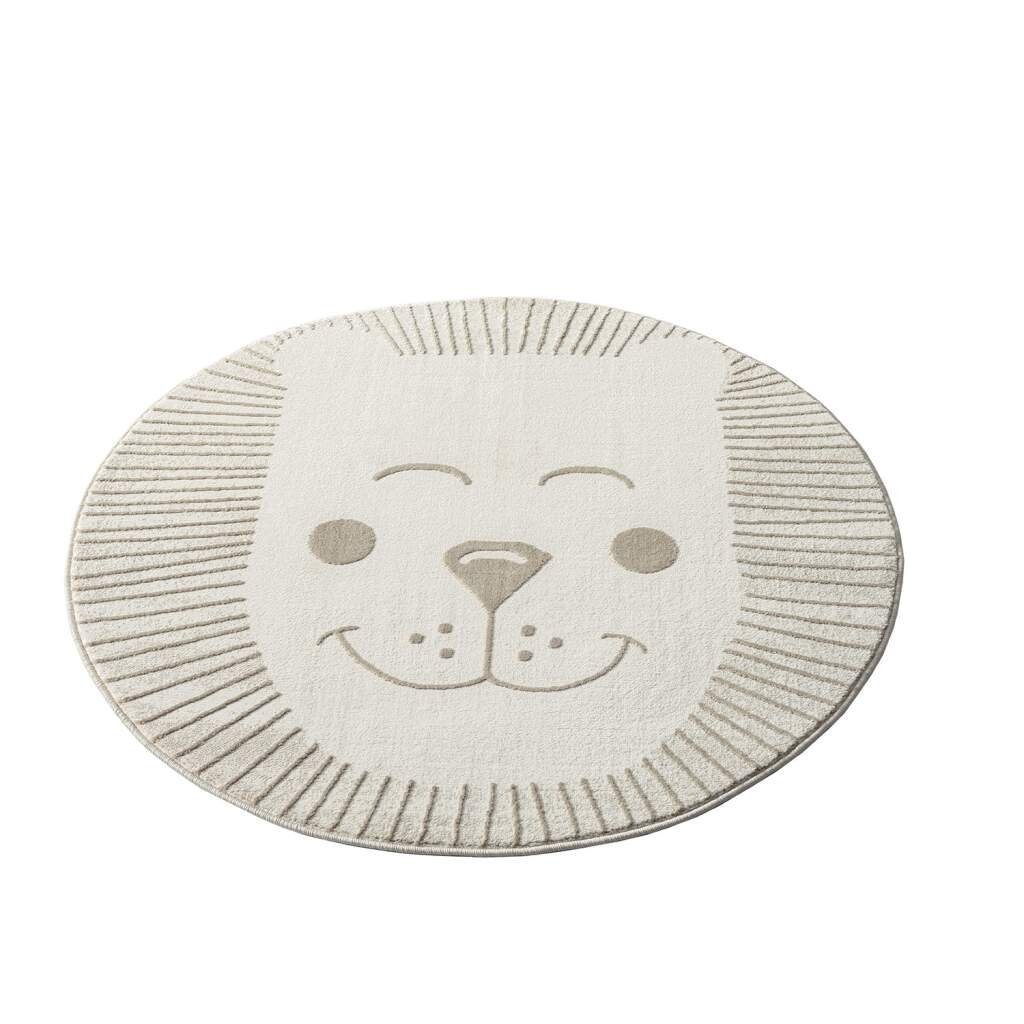 Carpet City Kinderteppich MARA714, rund, Höhe: 11 mm, Kinderzimmer, Kurzflo günstig online kaufen