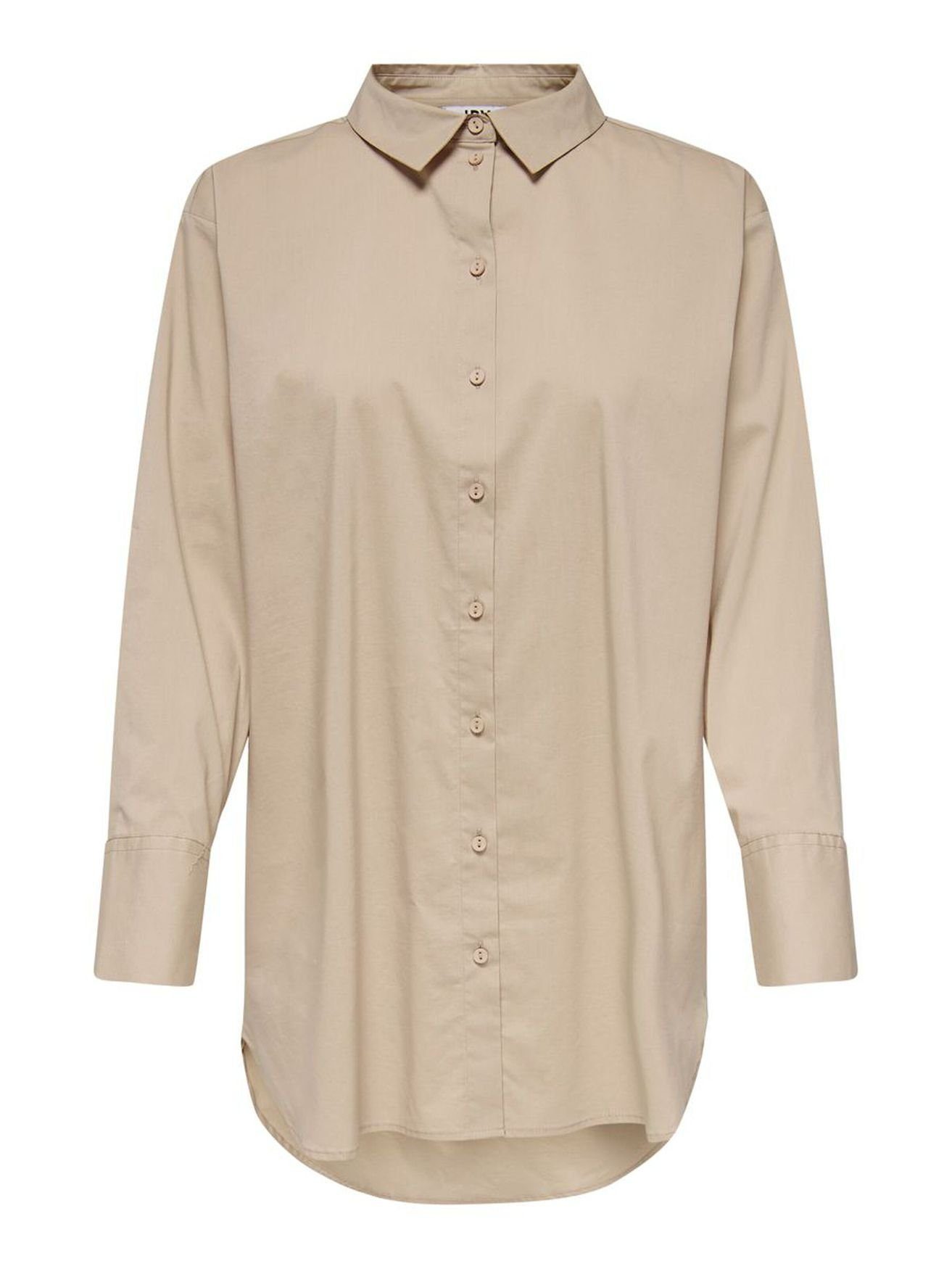 Blusenshirt Beige-2 Shirt Hemd YONG Freizeit JACQUELINE 3699 (1-tlg) de Design Bluse in