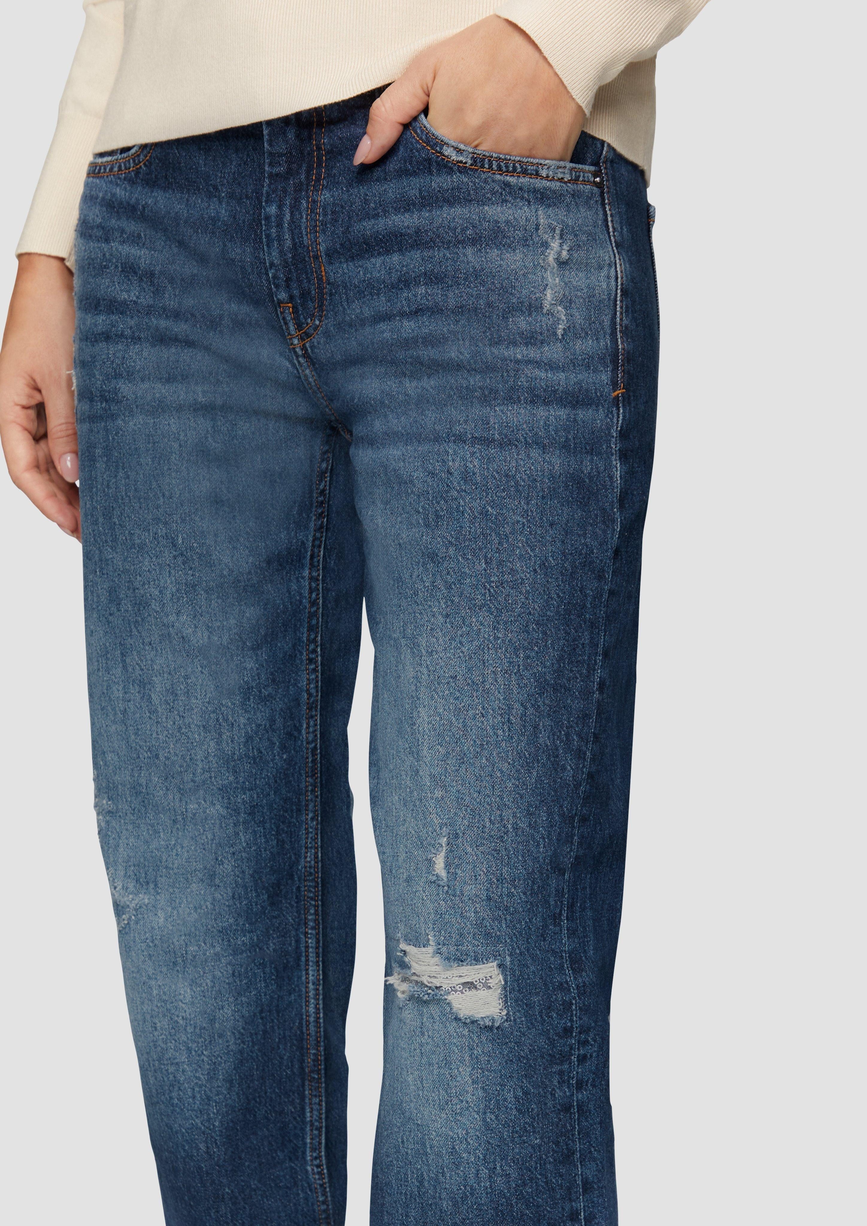 s.Oliver 5-Pocket-Jeans Pailletten günstig online kaufen