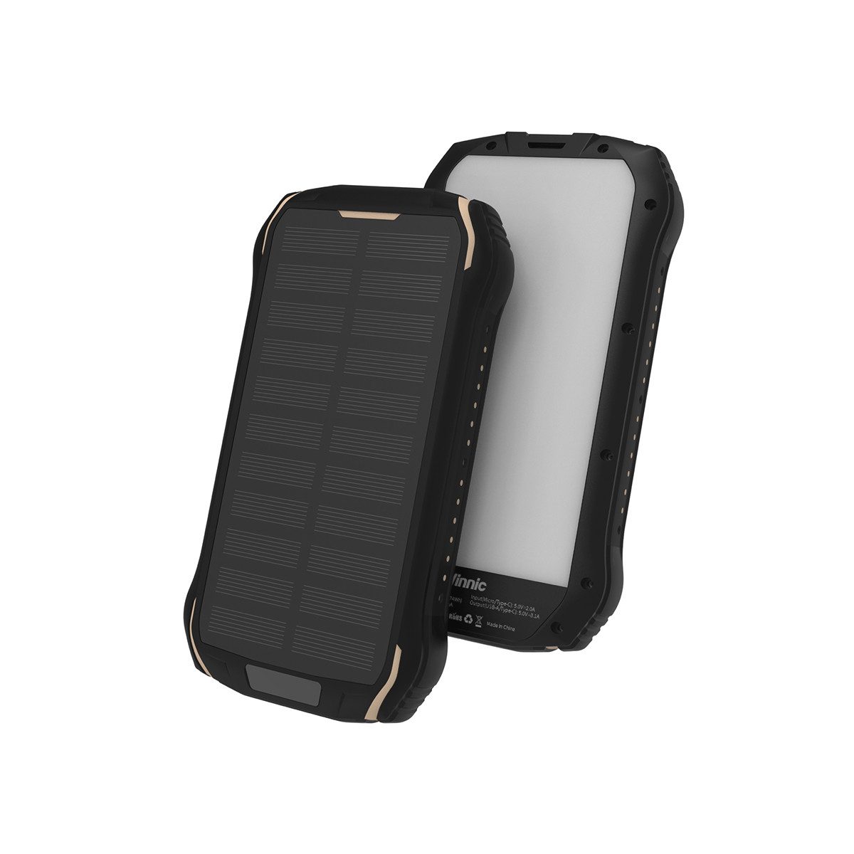 SACA PEAK Solar Powerbank 10.000mAh IP65 1xUSB-C, 2xUSB-A Powerbank