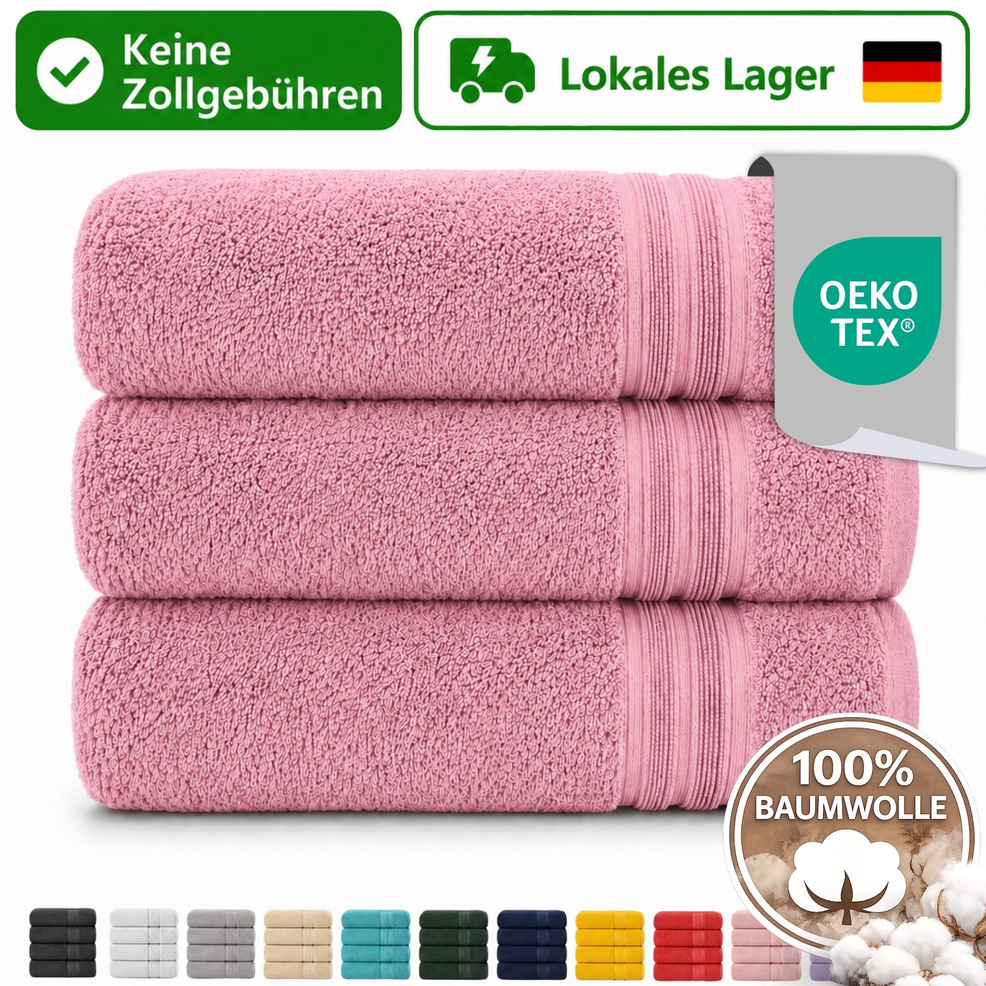 Rosa Handtücher Set kaufen » Pinke Handtücher Set