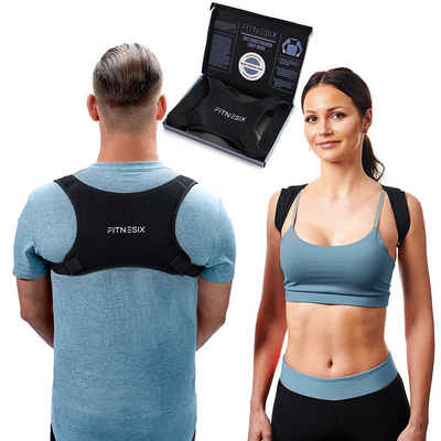 FITNESIX Rückenbandage Rücken Geradehalter Haltungskorrektur Rückengurt gegen Rückenschmerzen, in 3 Ausführungen