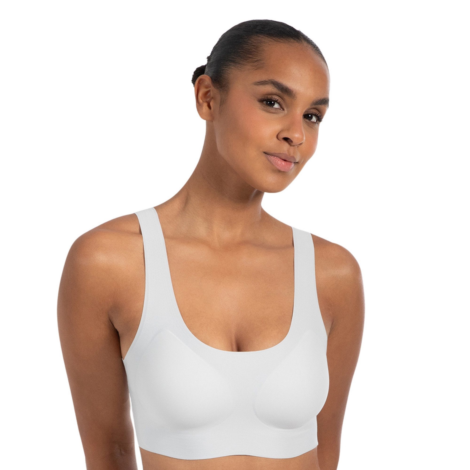 Smilodox Bralette Nysa, Plunge Bralette, leicht bügellos Komfort BH, anpassbare Träger Hochwertige Unterwäsche, dehnbarer Stoff, Plunge Ausschnitt