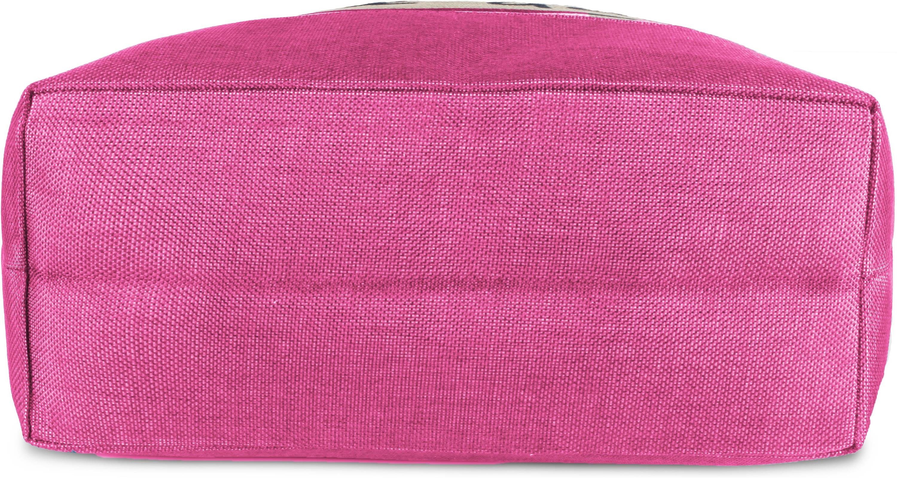 Sommer-Umhängetasche, als Strandtasche, Sea Henkeltasche Pink tragbar Strandtasche Schultertasche normani Bequeme