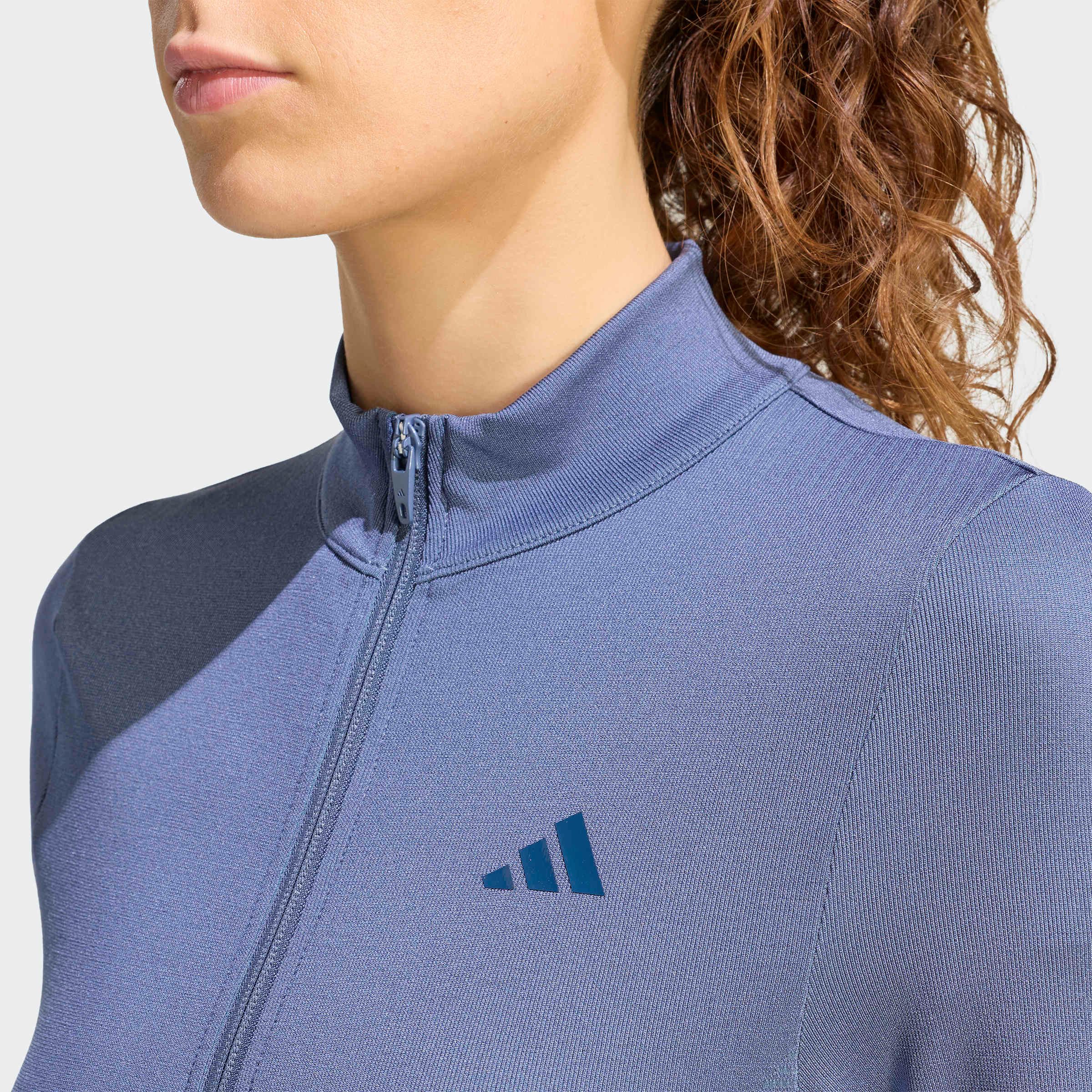 adidas Performance Rollkragenpullover WORKOUT ESSENTIALS, DURCHGEHENDER REISSVERSCHLUSS, STRICK