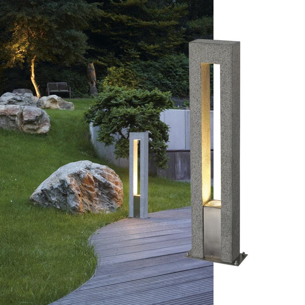 SLV Außen-Stehlampe Wegeleuchte Arrock Arc, GU10, Granit