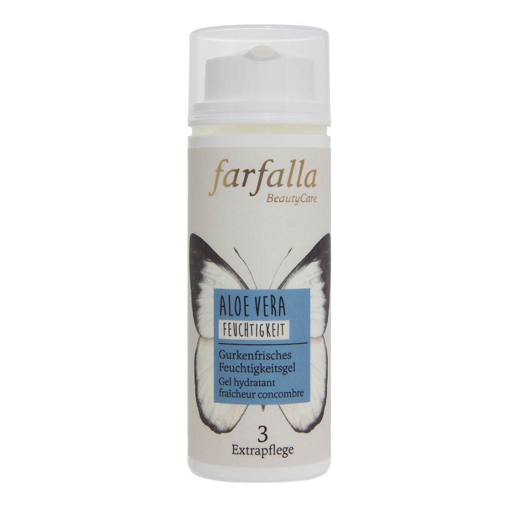 Farfalla Essentials AG Gesichtsgel Aloe Vera - Gurkenfrisches Feuchtigkeitsgel 50ml