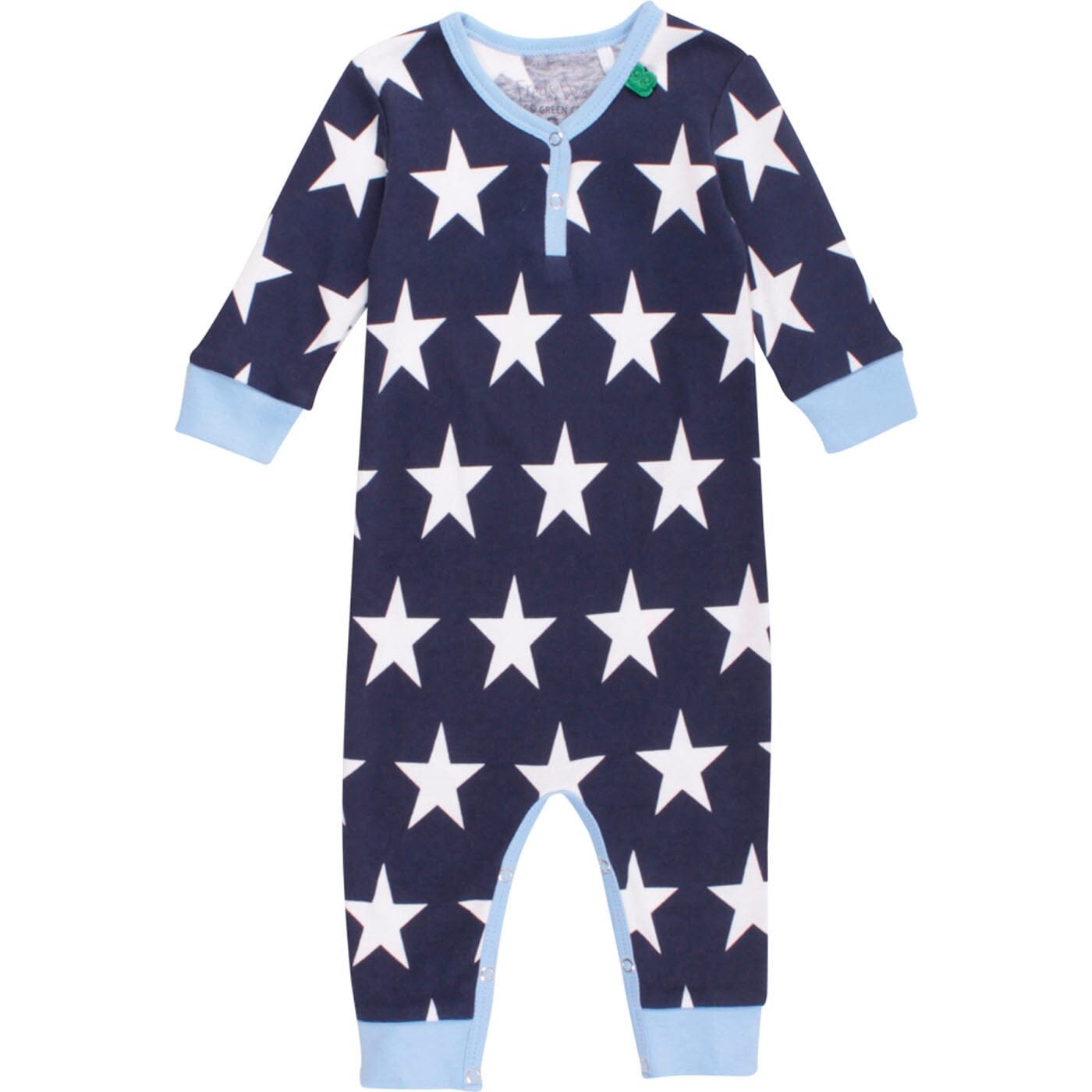 Fred's World by GREEN COTTON Strampler Fred's World Bodysuit Langarm-Strampler mit Allover Print Sterne