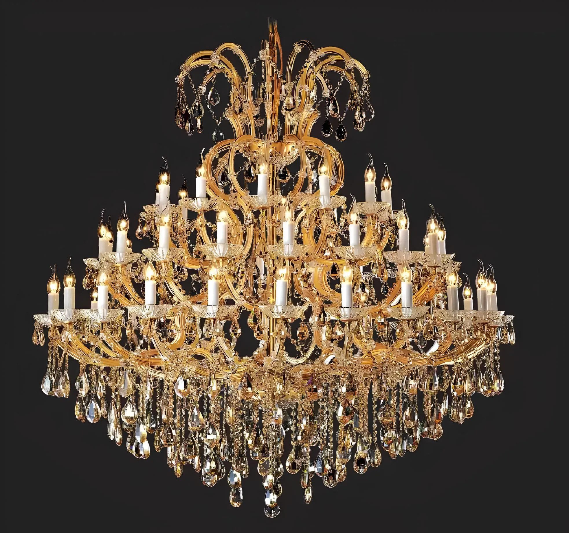 JVmoebel Люстры luxuriöser Kristall Люстры Qualität Lampe Wohnzimmer Luxus, Leuchtmittel wechselbar, Made in Europa