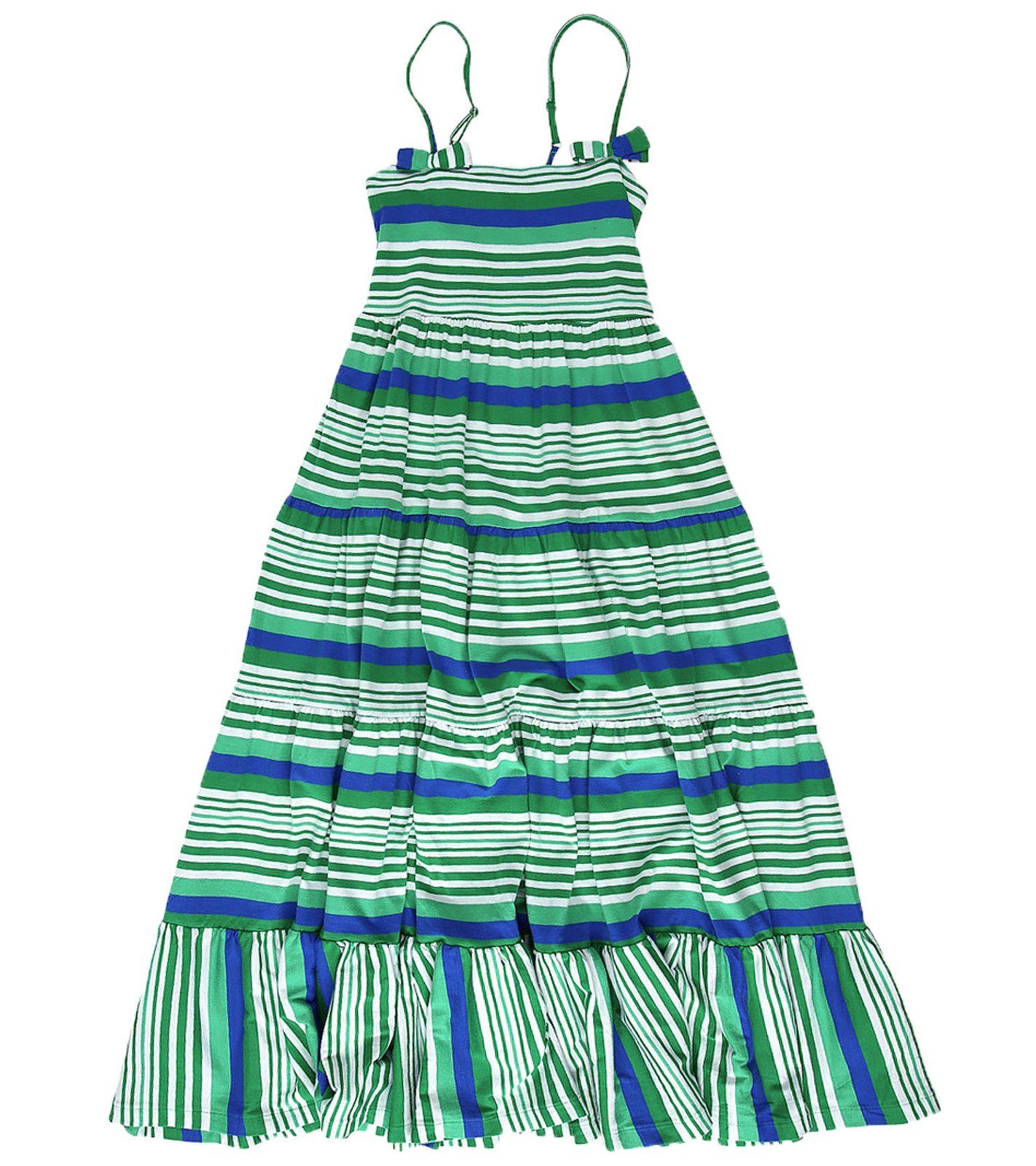 Kanz Sommerkleid »KANZ Sommer-Kleid schönes Kinder Spaghetti-Träger Kleid  gestreift Freizeit-Kleid Grün gestreift« online kaufen | OTTO