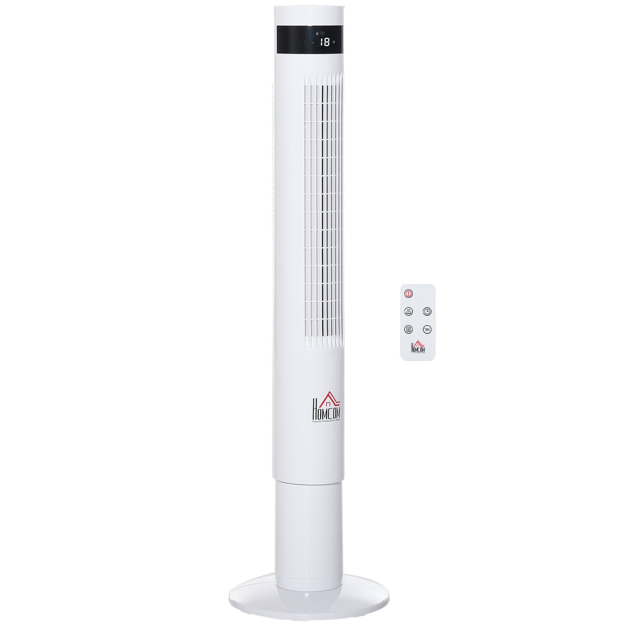 HOMCOM Standventilator Turmventilator mit Fernsteuerung, 85° günstig online kaufen