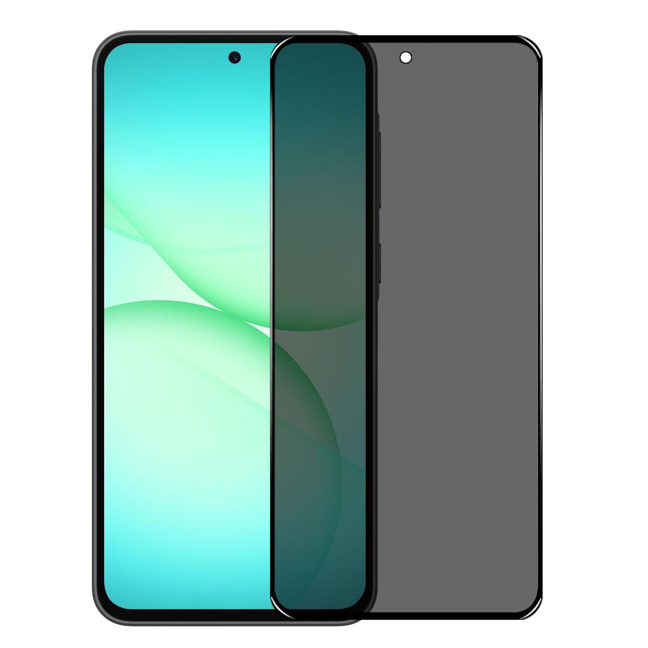 Wigento Handyhülle Für Samsung Galaxy A57 / A37 1x 0.3mm Privacy Schutzglas Blickschutz, Privacy Display Schutz Glas