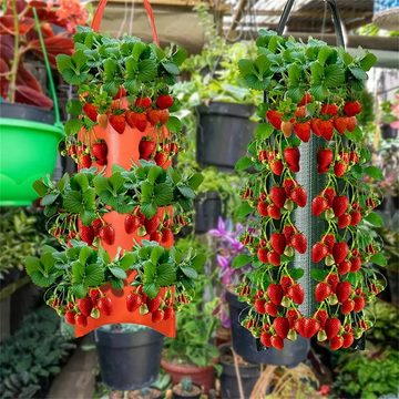 RefinedFlare Pflanzkübel Hängende Erdbeer-Wachstumstasche, 8 Löcher, Gartenbedarf (1 St)