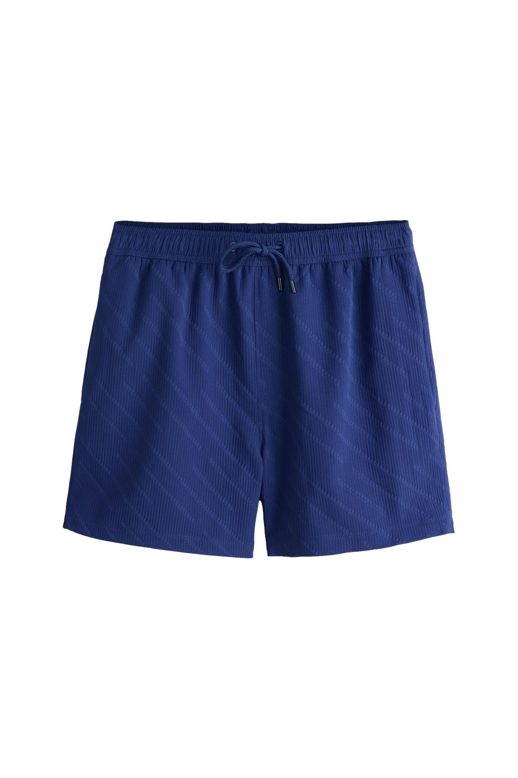 Badeshorts Badeshorts mit diagonaler Struktur, 5 Zoll