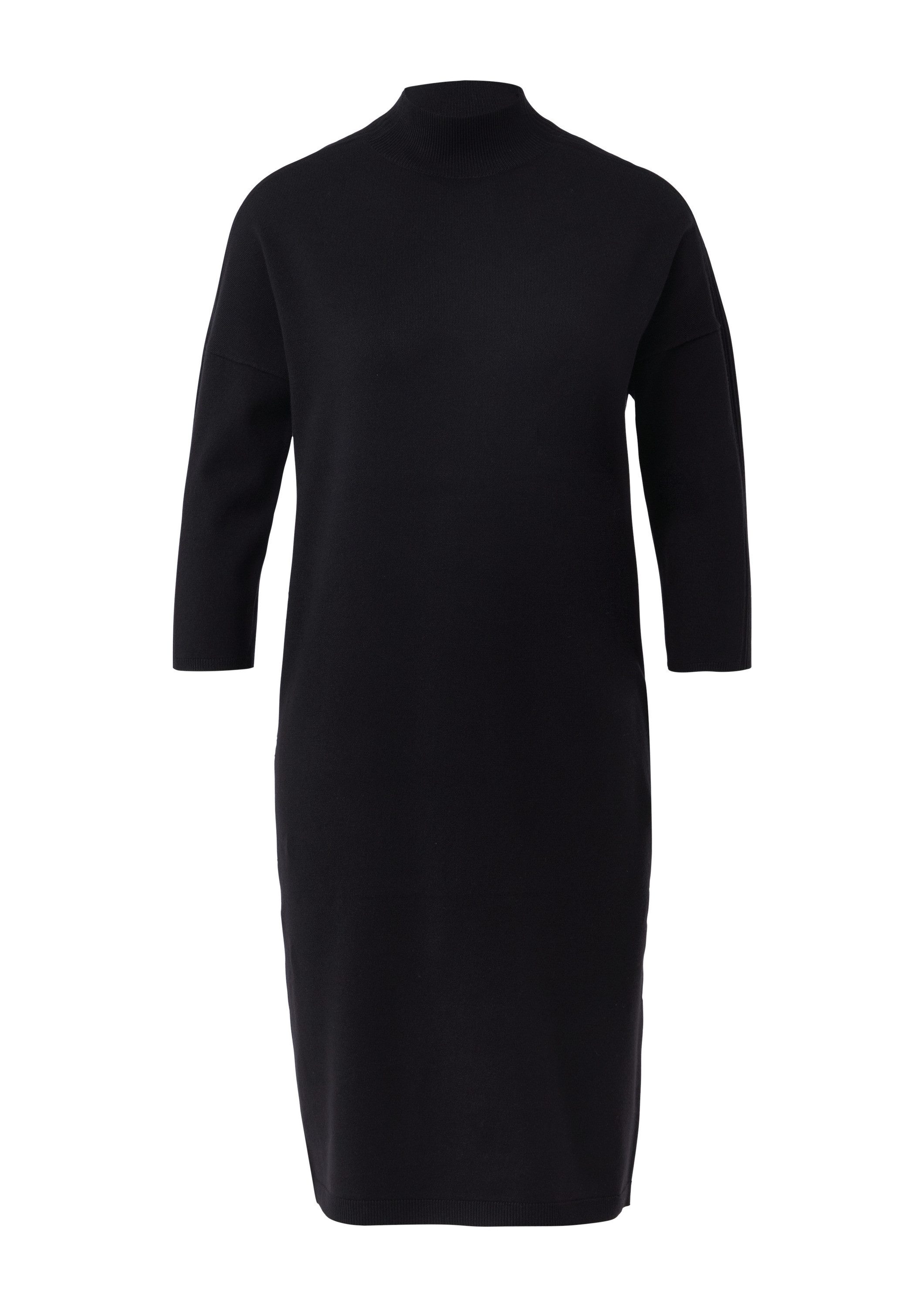 comma Midikleid Kleid Kurzes Strickkleid aus Viskosemix mit überschnittenen günstig online kaufen
