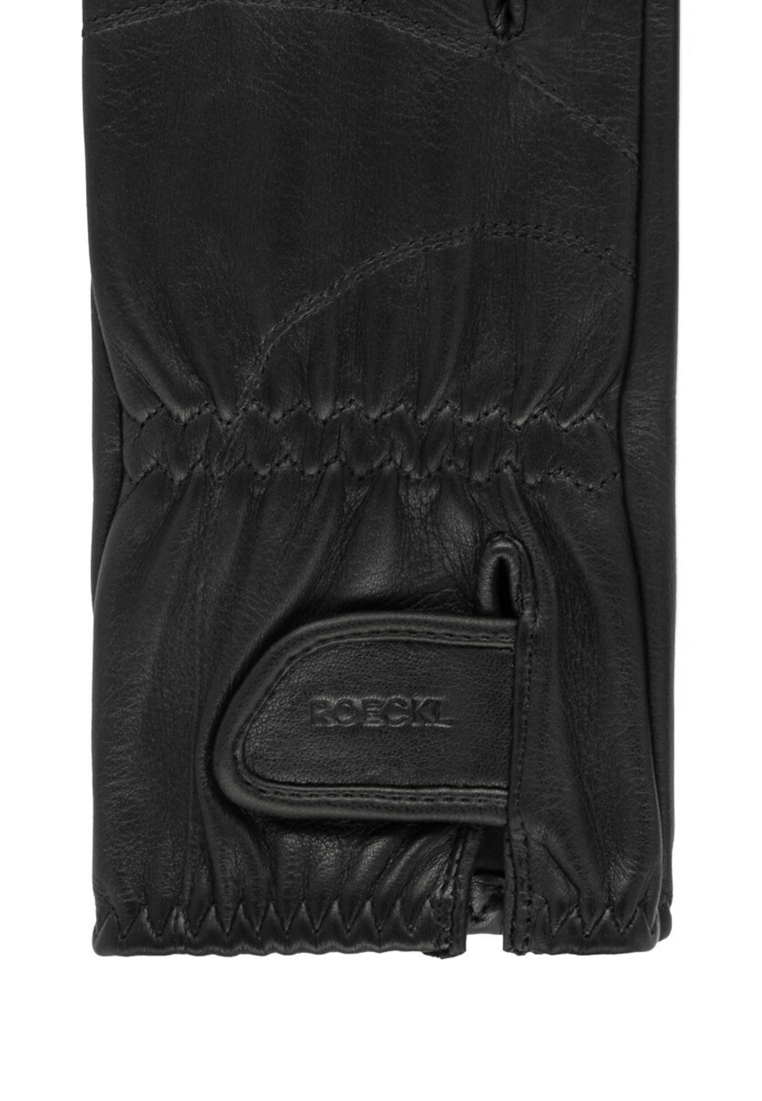 Roeckl Lederhandschuhe MEMPHIS TOUCH Fingerhandschuhe mit Verschluss