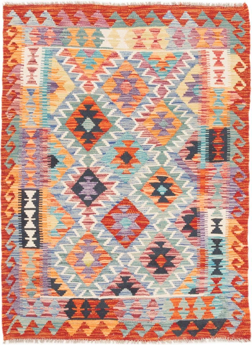 Orientteppich Kelim Afghan 108x148 Handgewebter Orientteppich, Nain Trading, rechteckig, Höhe: 3 mm