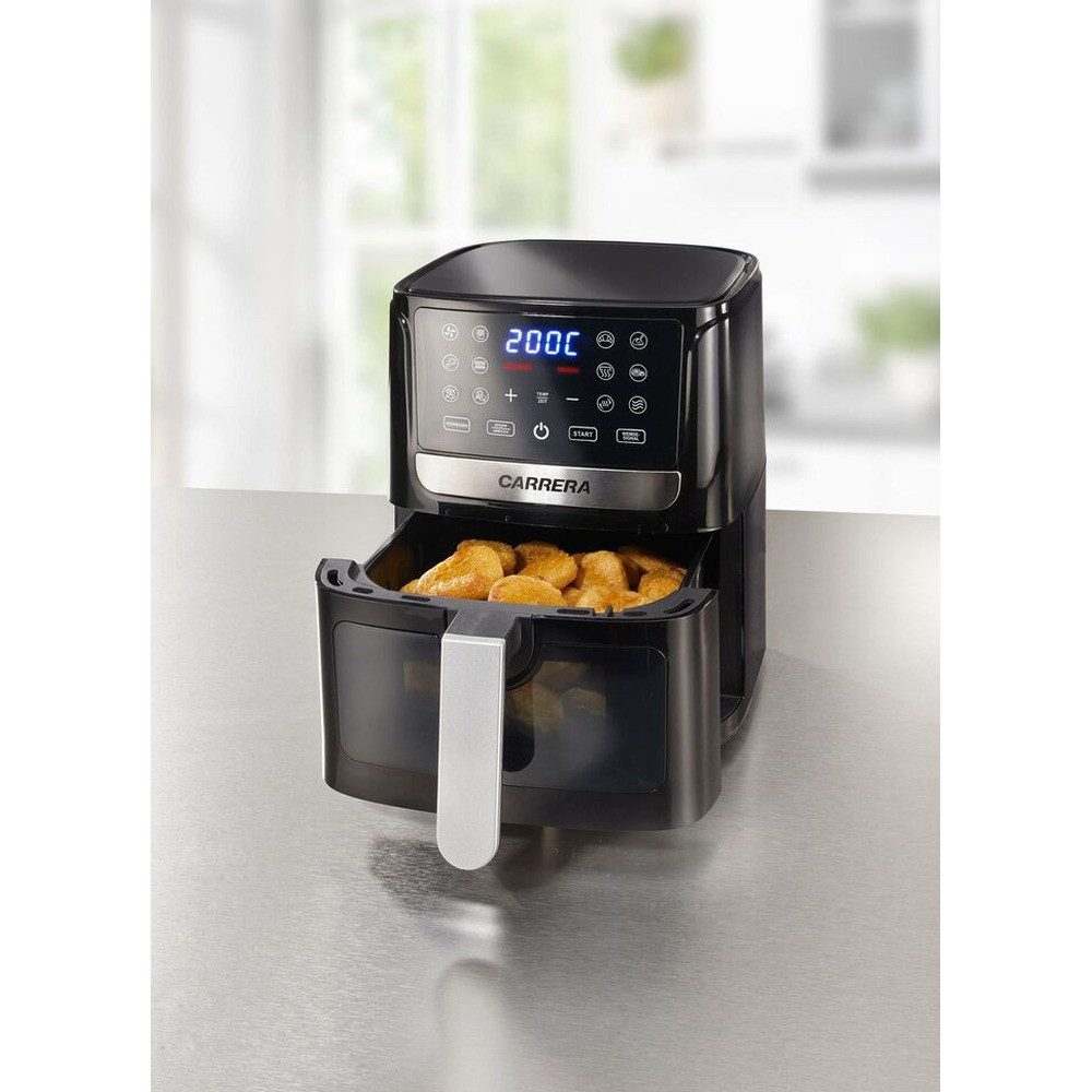 CARRERA Original Heißluftfritteuse Digitale Heißluft-Fritteuse 4,5 l, Mit 4,5 L Fassungsvermögen.